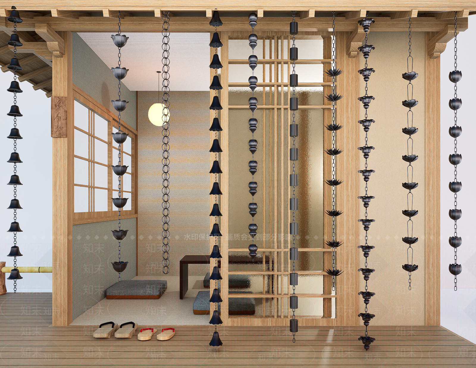 日式其他小品SU模型下载【ID:1176606300】