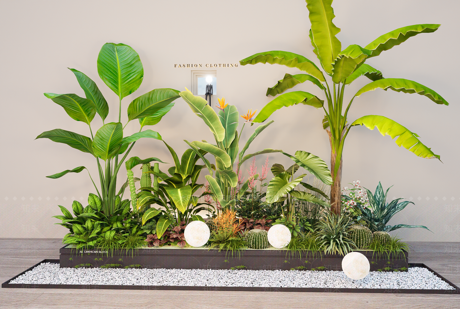 植物组合SU模型下载【ID:1176606664】