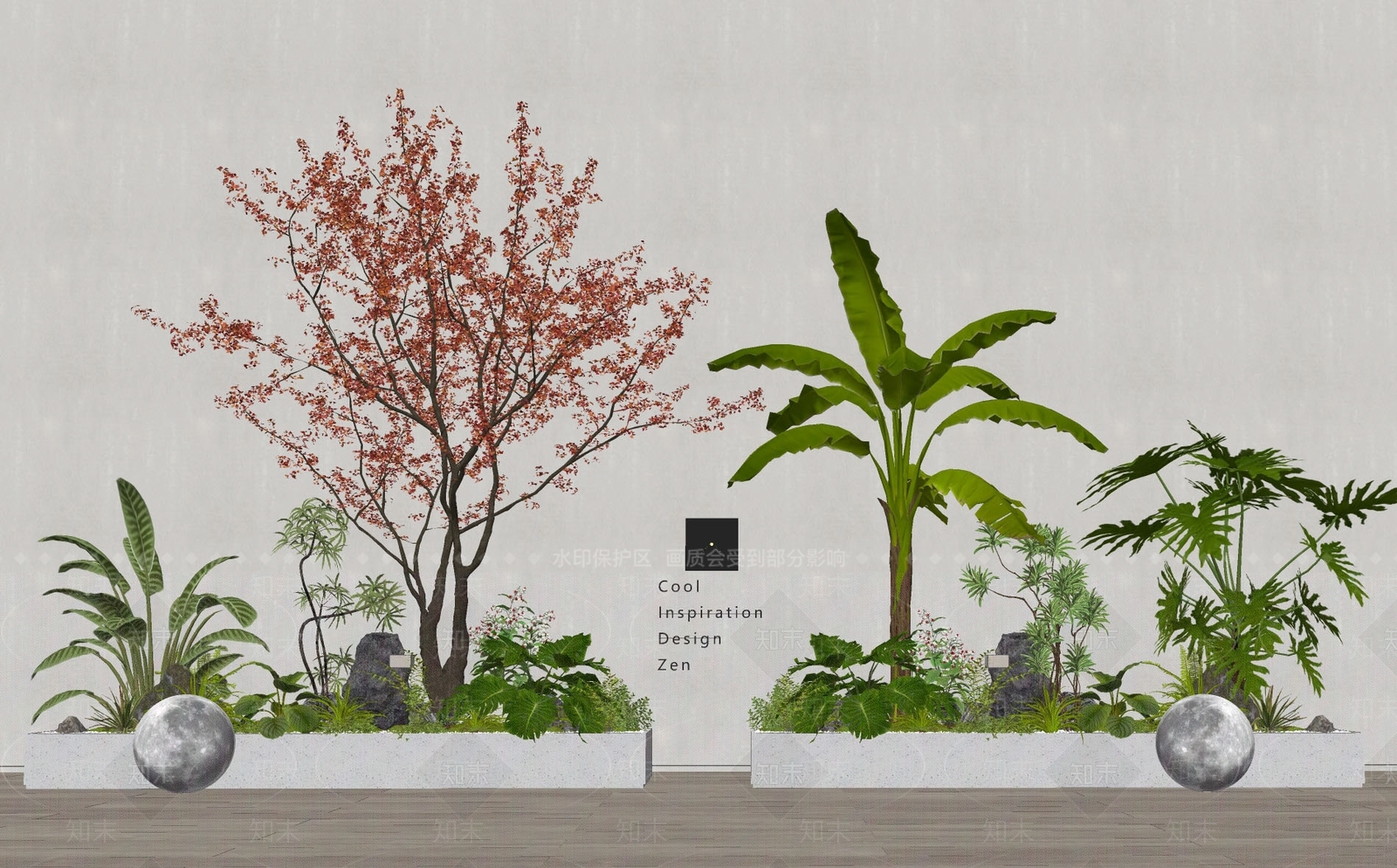 植物组合SU模型下载【ID:1176608915】