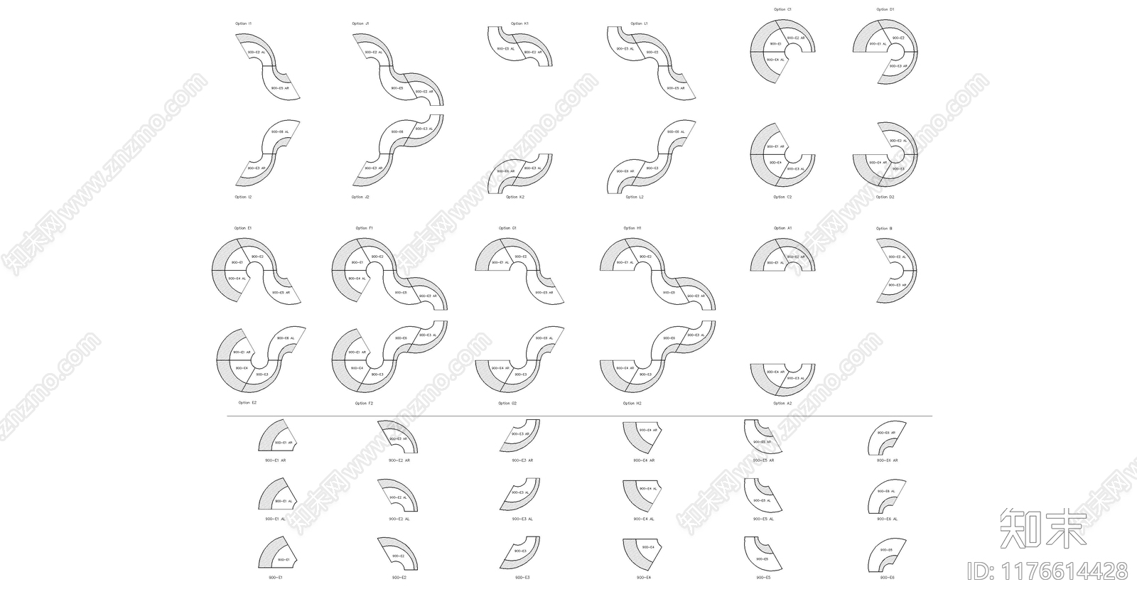 现代沙发施工图下载【ID:1176614428】