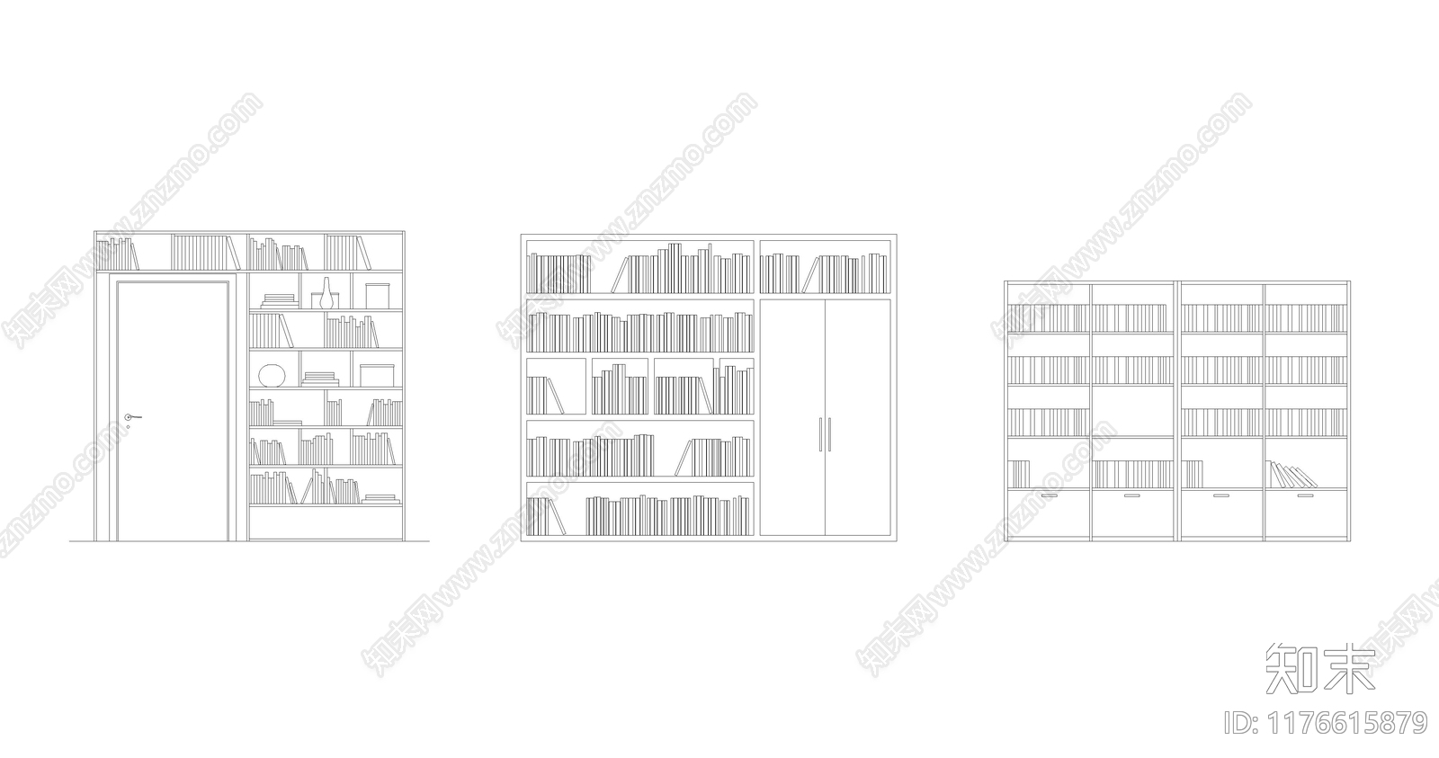 现代综合家具图库施工图下载【ID:1176615879】