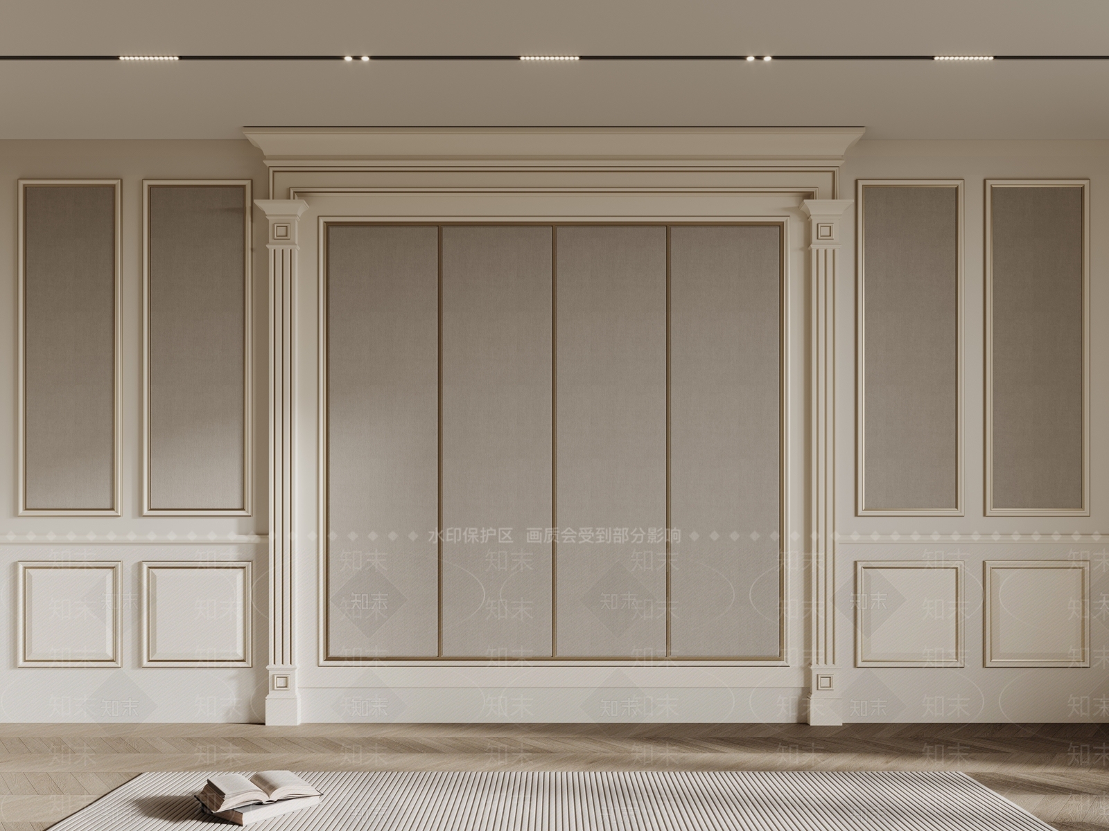 法式欧式线条3D模型下载【ID:1176620345】