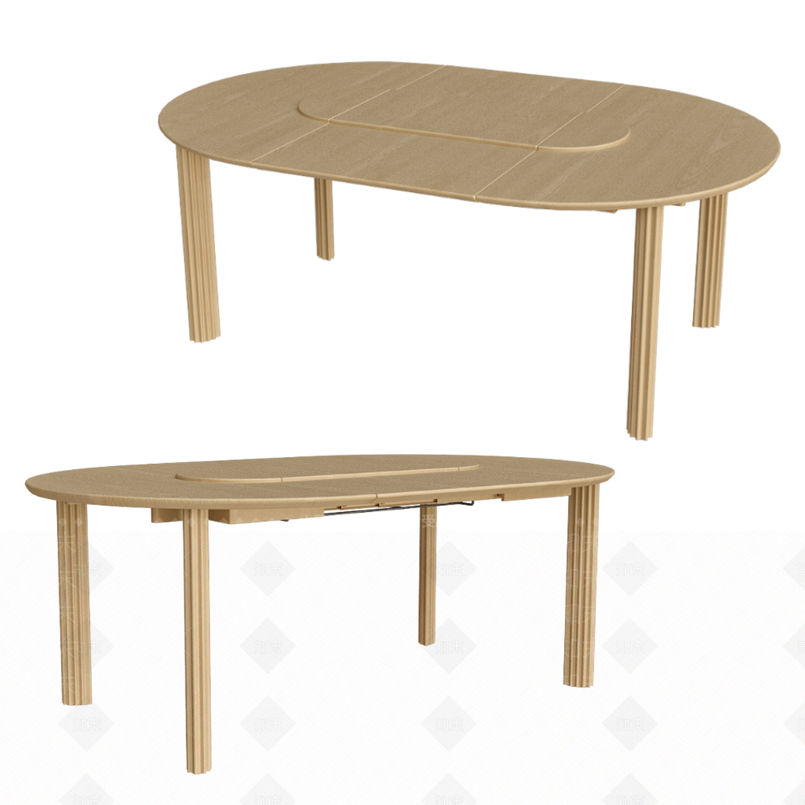 现代餐桌3D模型下载【ID:1176621569】