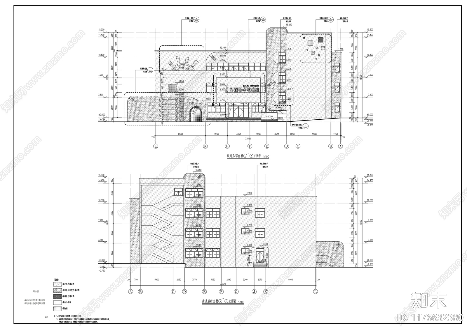 现代幼儿园建筑cad施工图下载【ID:1176632380】