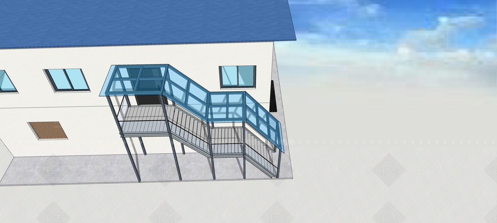 现代其他公共空间SU模型下载【ID:1176634302】