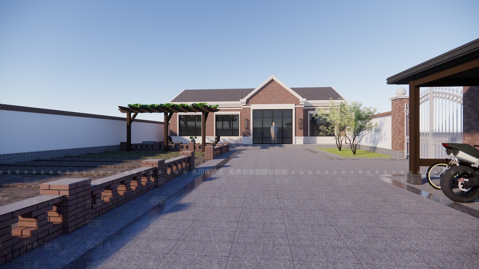 现代乡村民房SU模型下载【ID:1176637008】