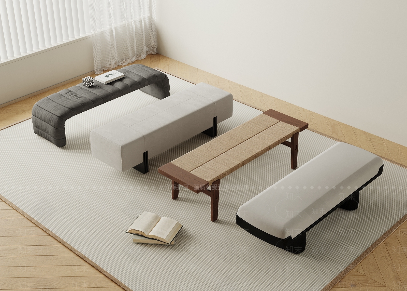 现代其他凳子3D模型下载【ID:1176639024】