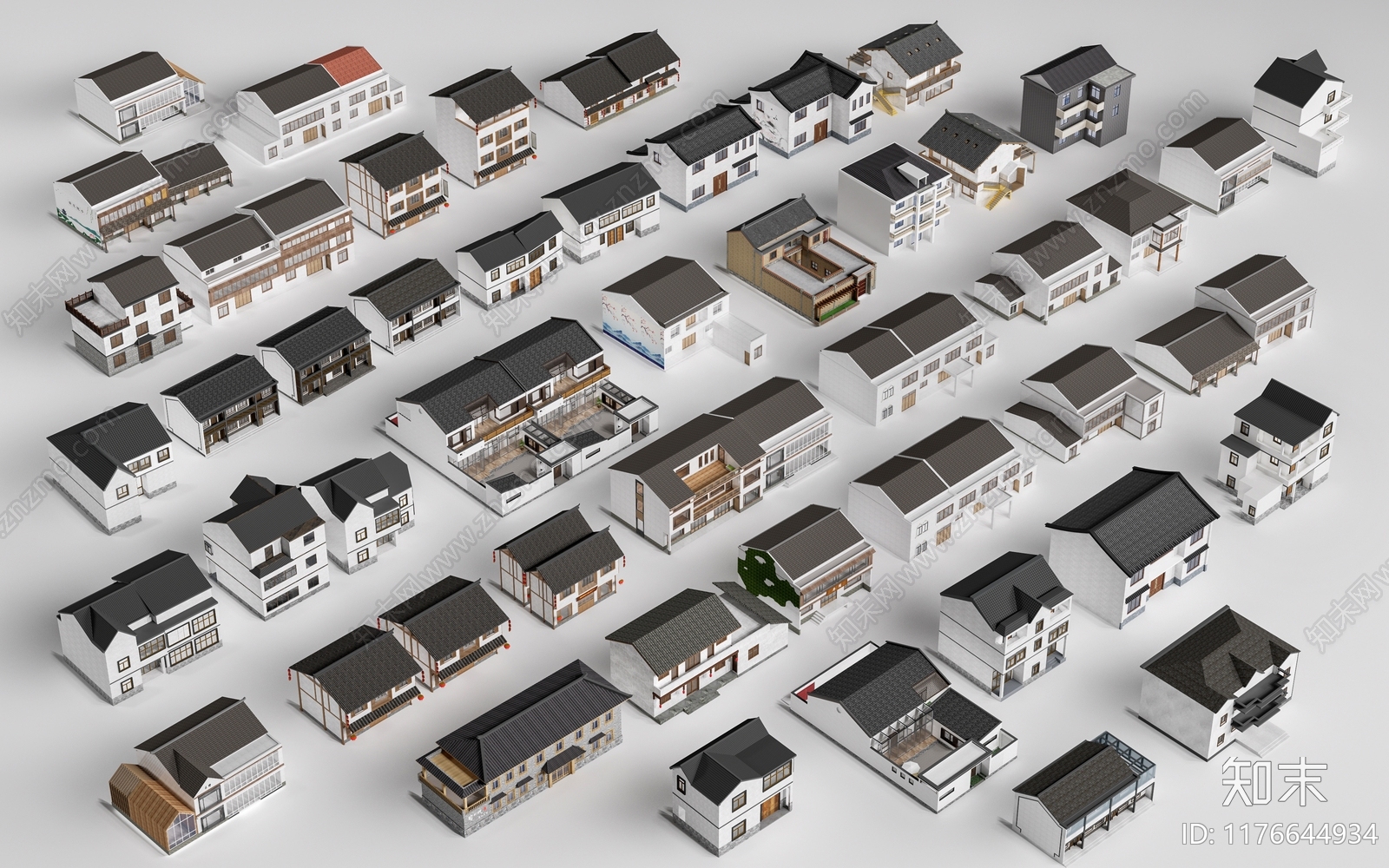 新中式其他公共建筑3D模型下载【ID:1176644934】