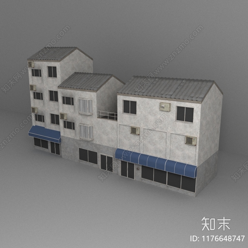 复古中式其他建筑外观3D模型下载【ID:1176648747】