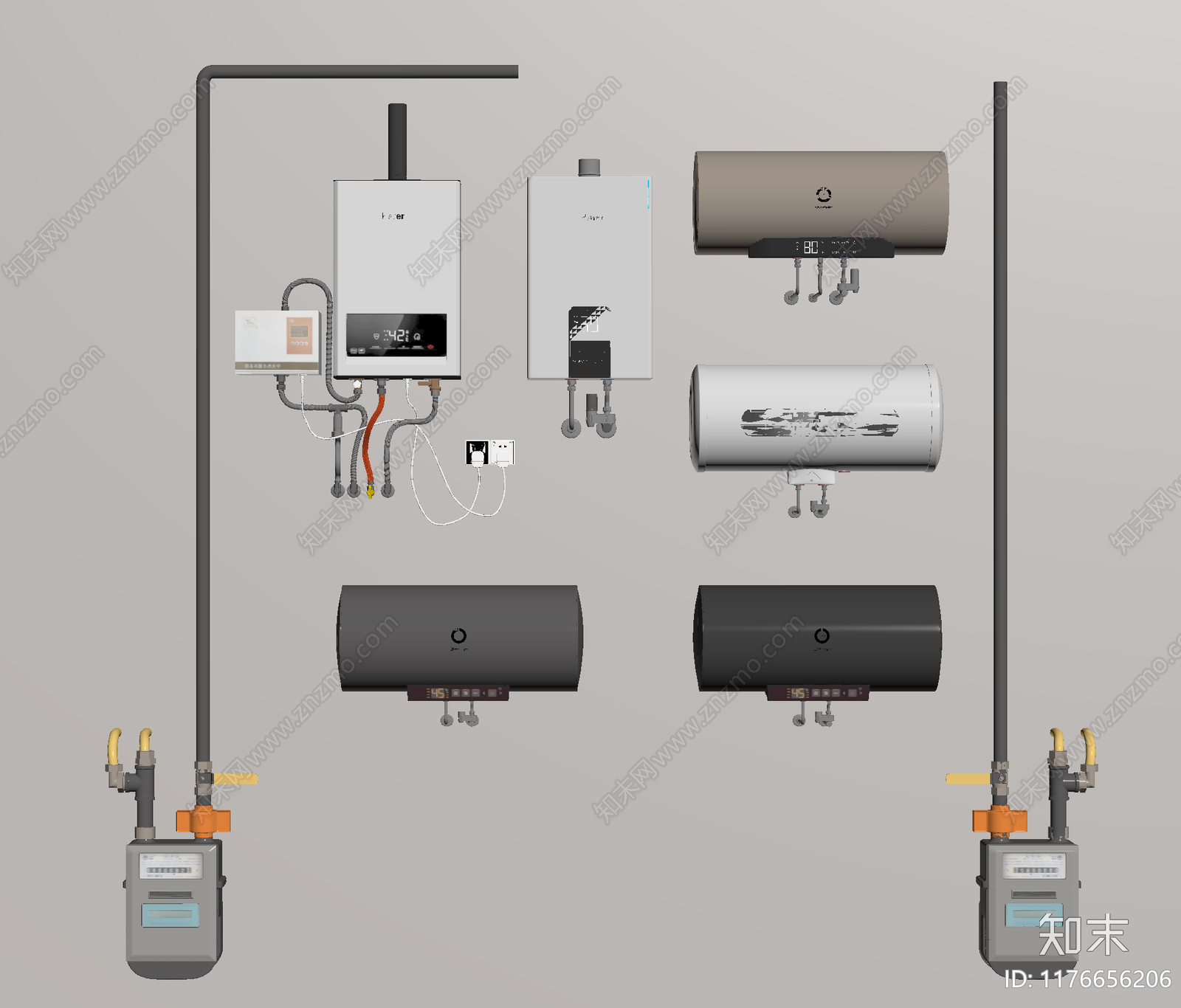 热水器SU模型下载【ID:1176656206】