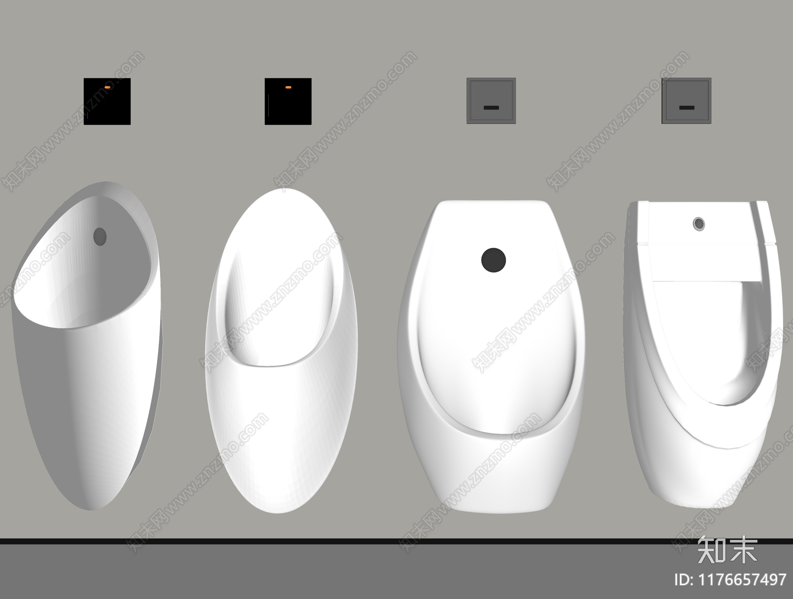 小便斗SU模型下载【ID:1176657497】