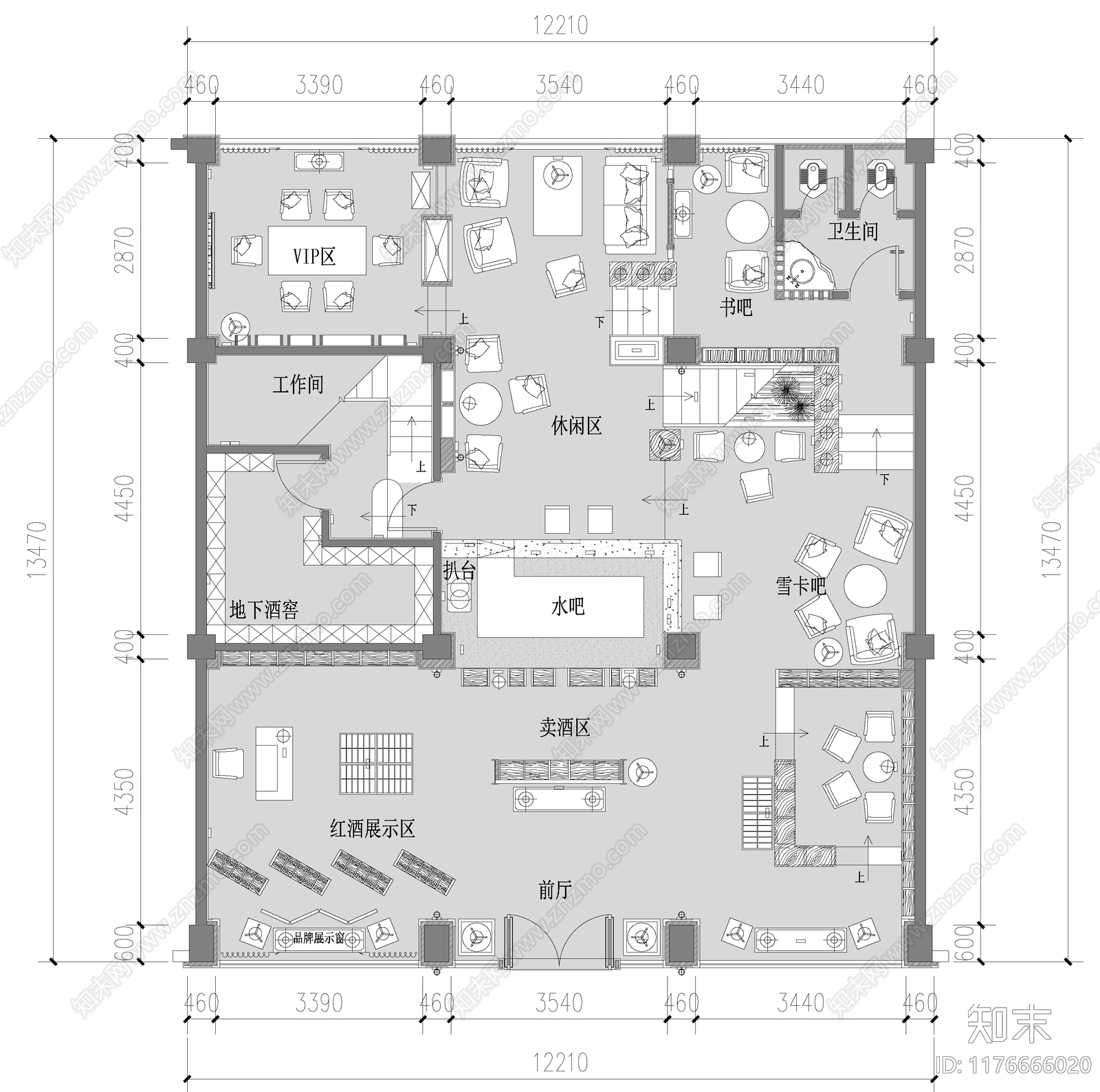 现代会所cad施工图下载【ID:1176666020】