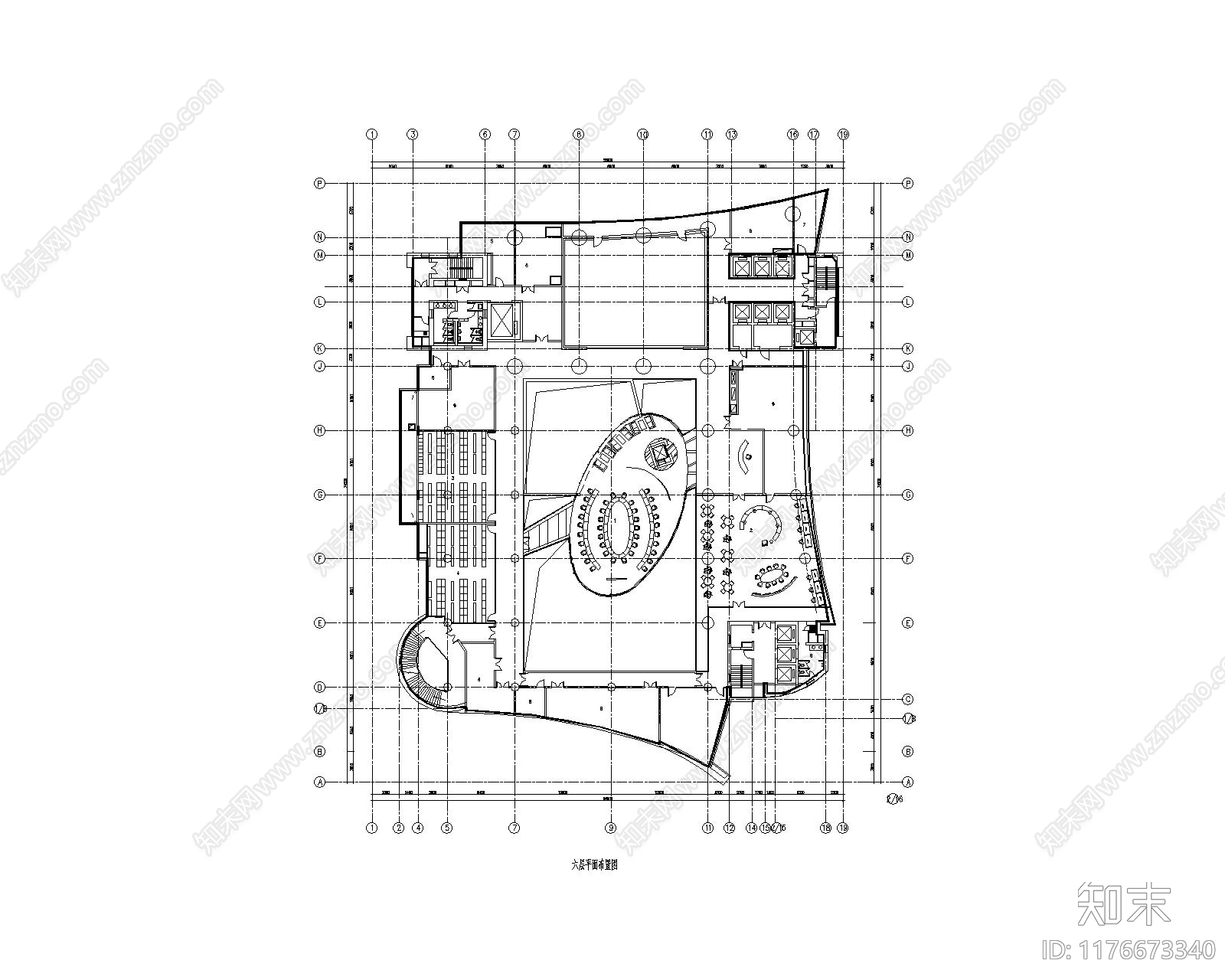 现代整体办公空间cad施工图下载【ID:1176673340】