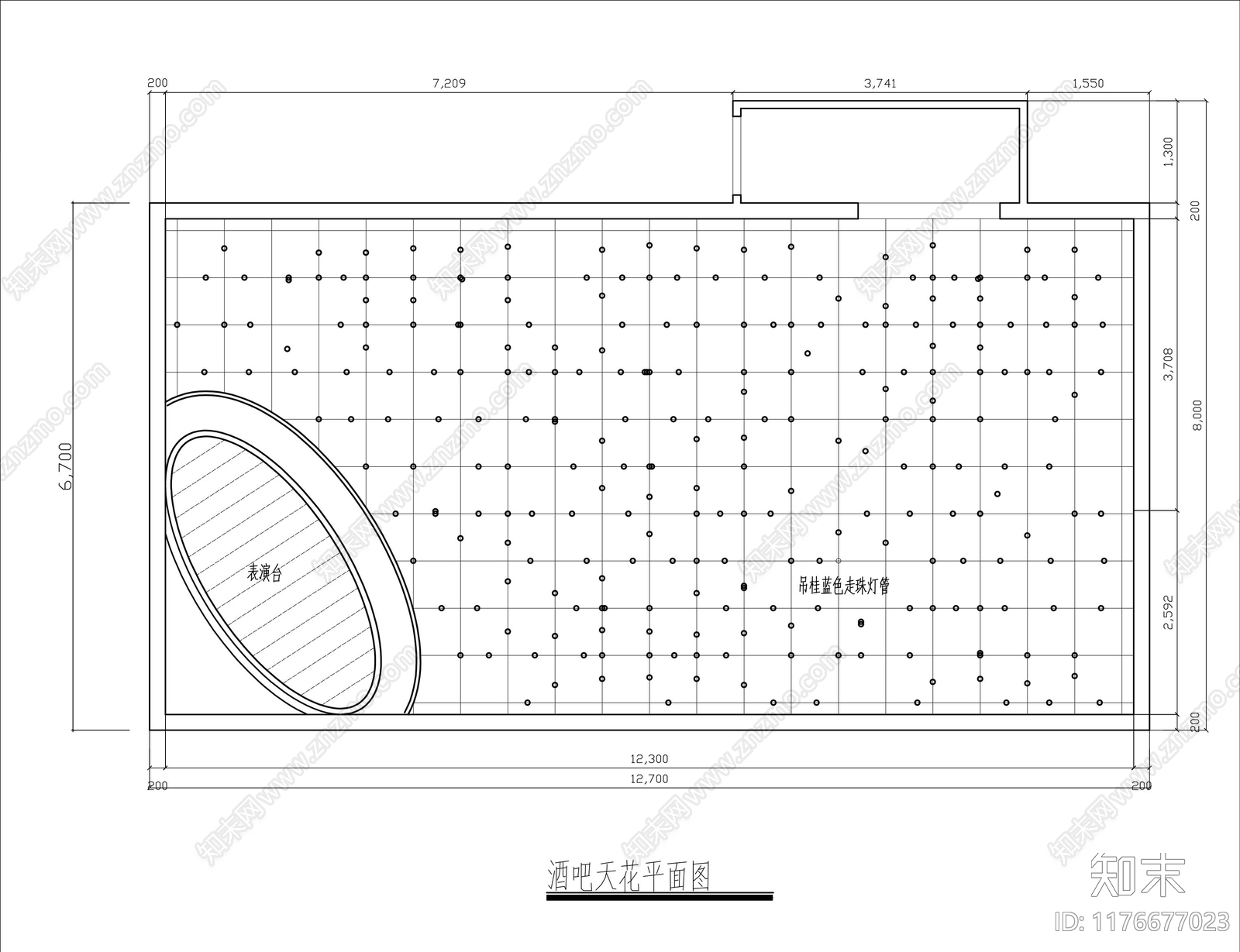 现代酒吧cad施工图下载【ID:1176677023】