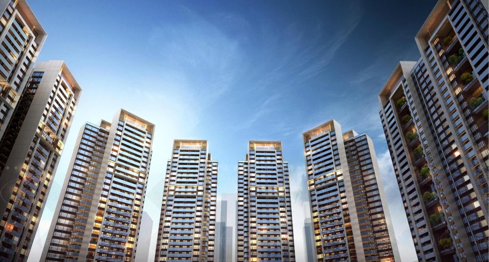 新中式现代高层住宅SU模型下载【ID:1176678057】