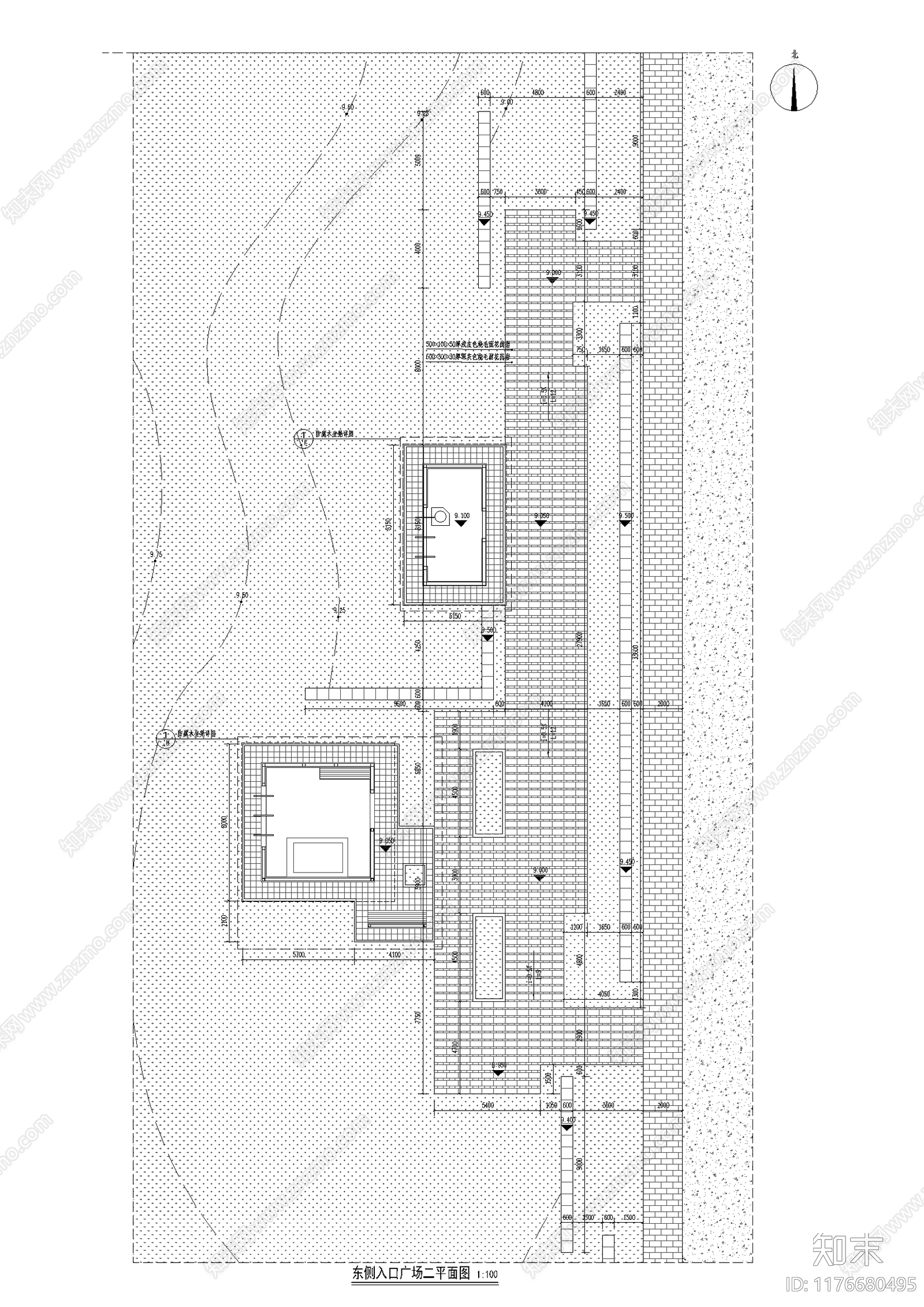 景观平面图cad施工图下载【ID:1176680495】