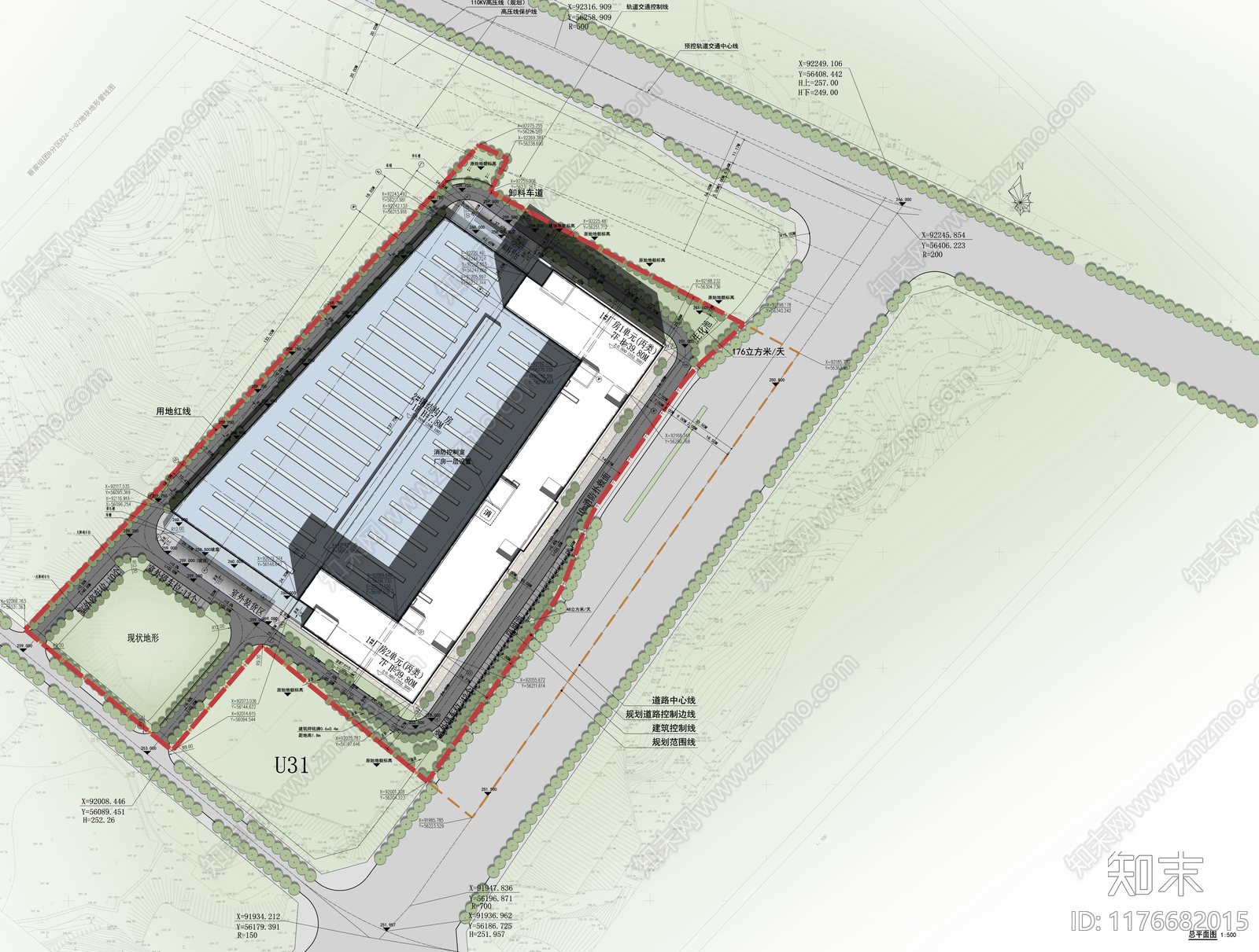 现代厂房建筑下载【ID:1176682015】