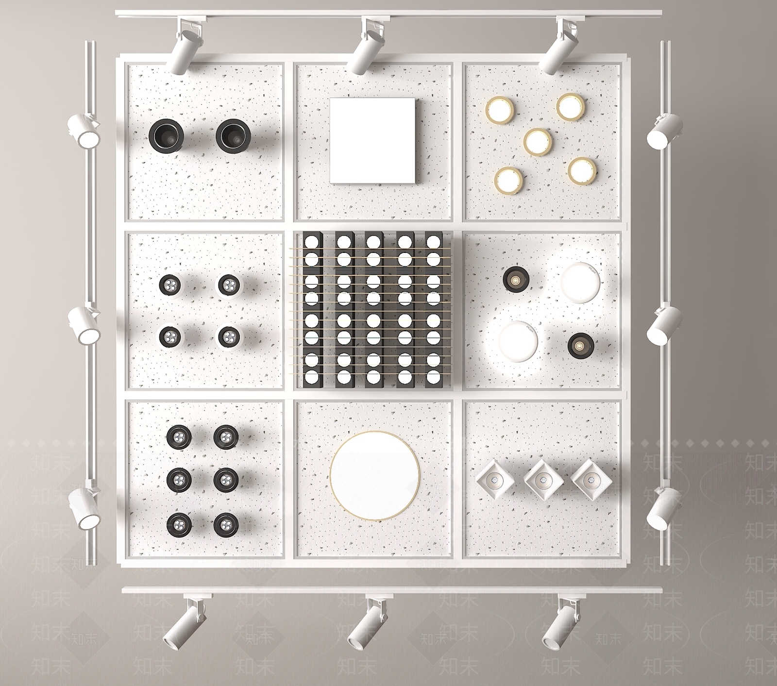 现代其他灯具SU模型下载【ID:1176682504】