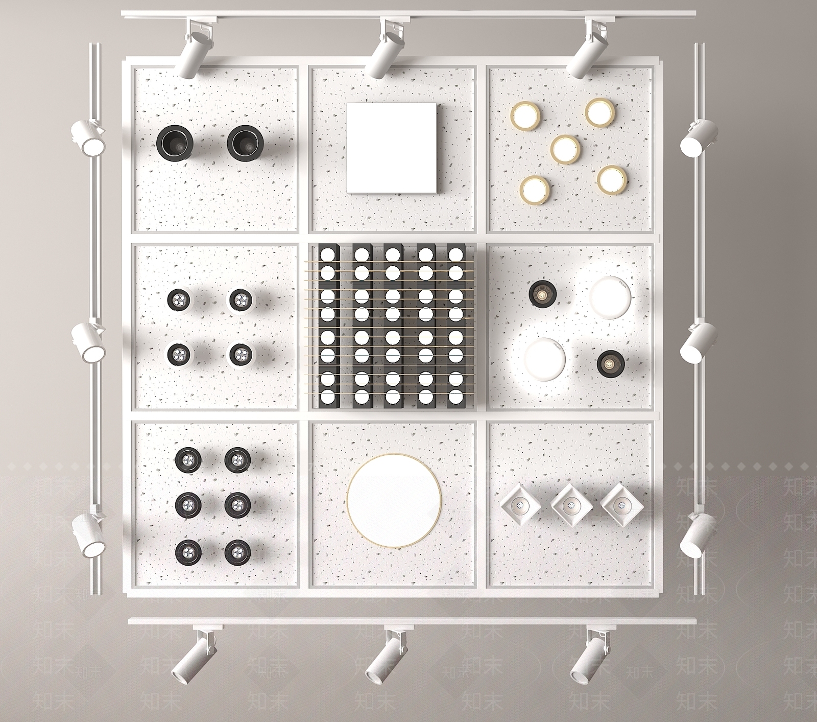 现代其他灯具3D模型下载【ID:1176682655】