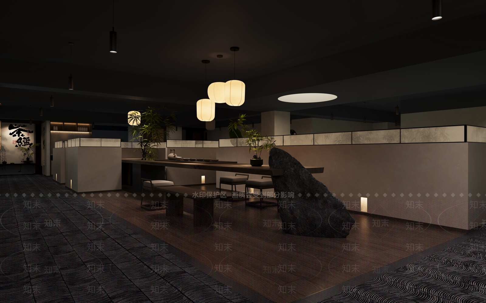 新中式茶餐厅3D模型下载【ID:1176688768】