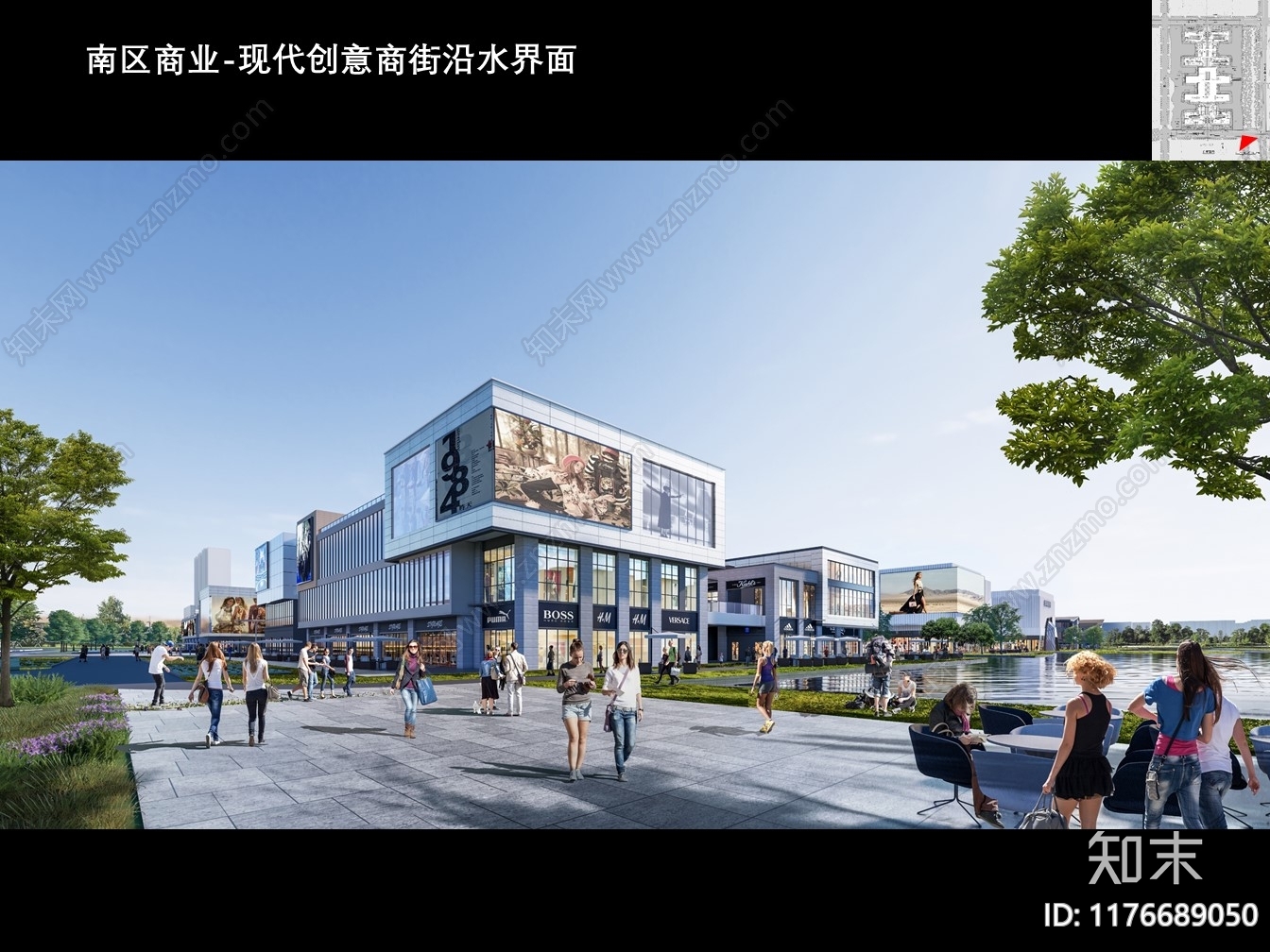 现代新中式商业综合体建筑下载【ID:1176689050】