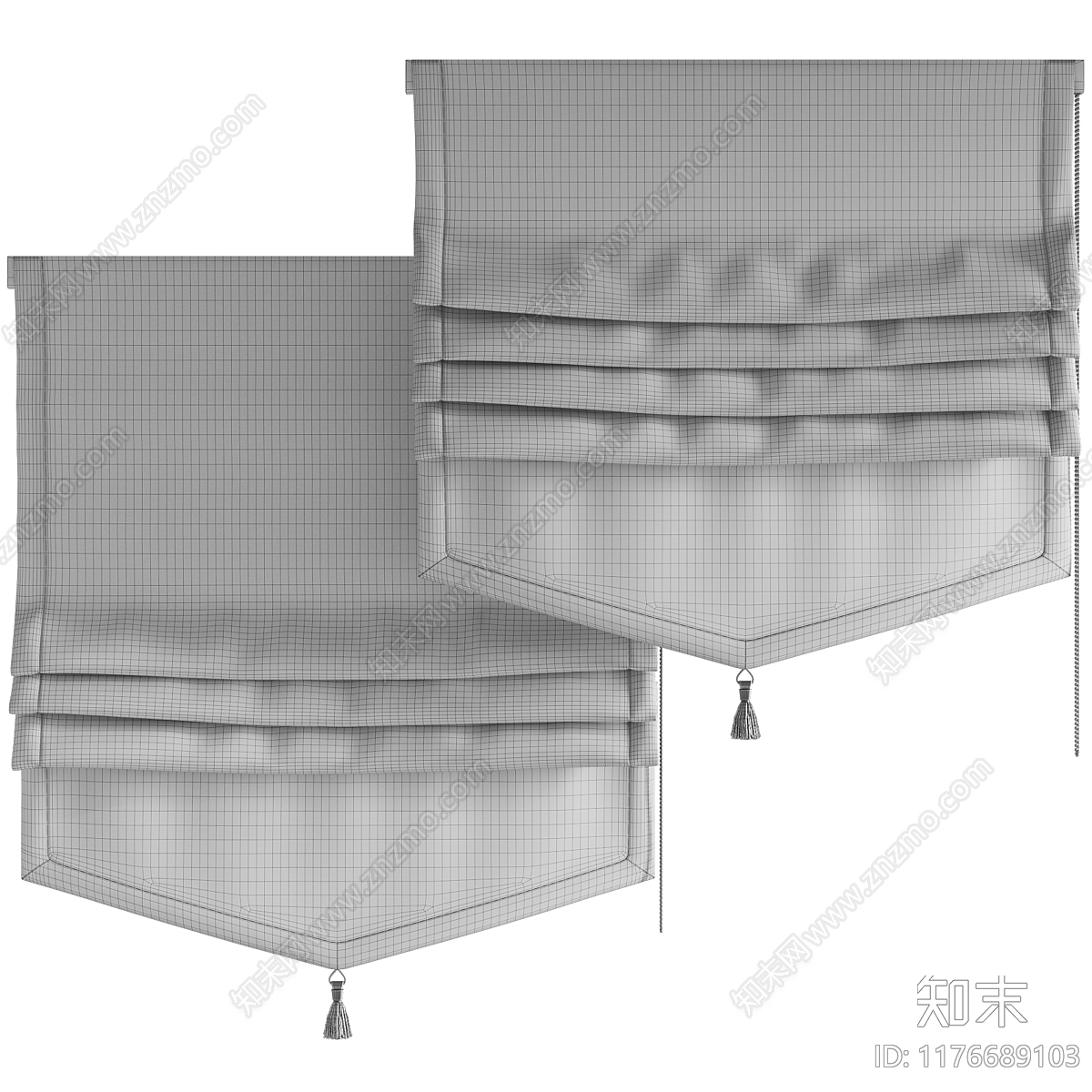 通用窗帘3D模型下载【ID:1176689103】