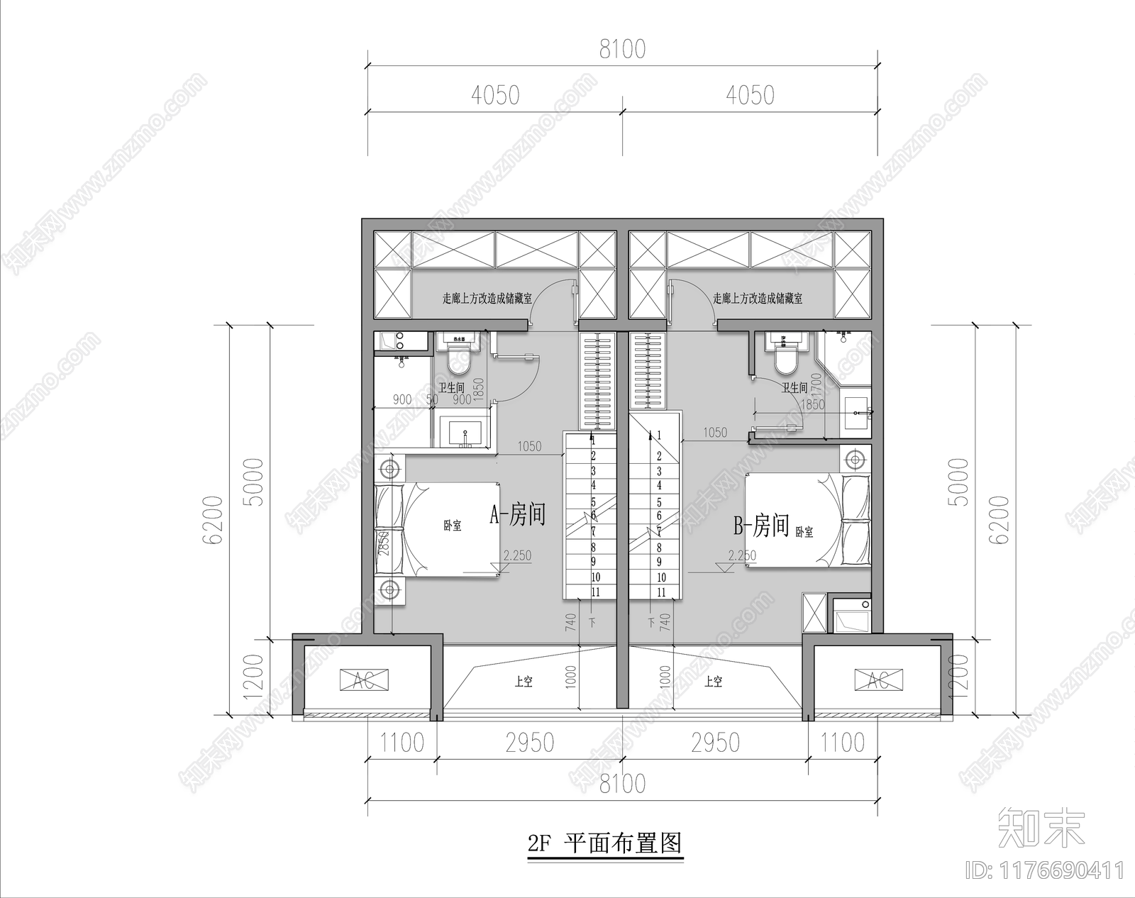 其他家装空间cad施工图下载【ID:1176690411】