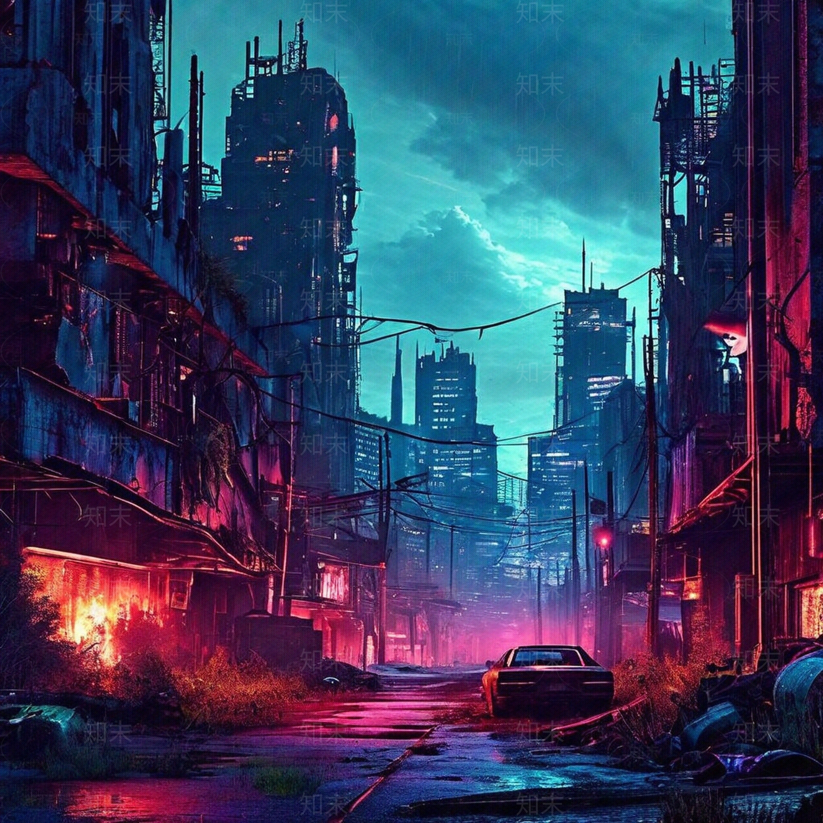 现代街道外景贴图下载【ID:1176697607】