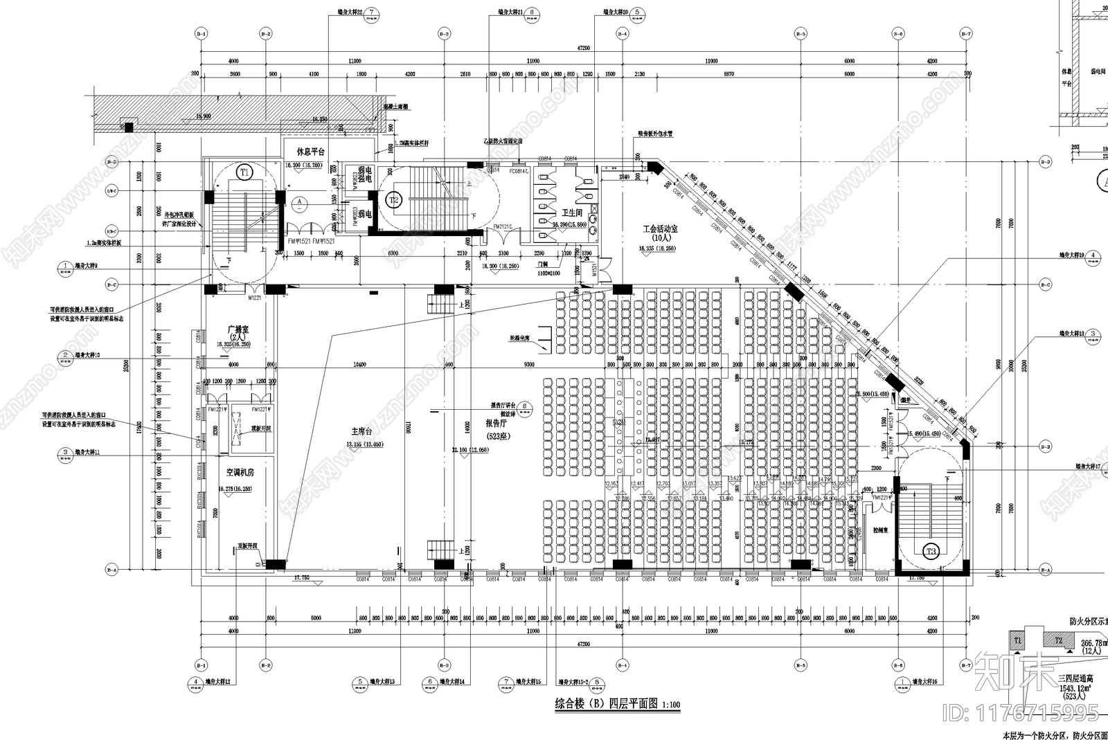 现代学校建筑cad施工图下载【ID:1176715995】