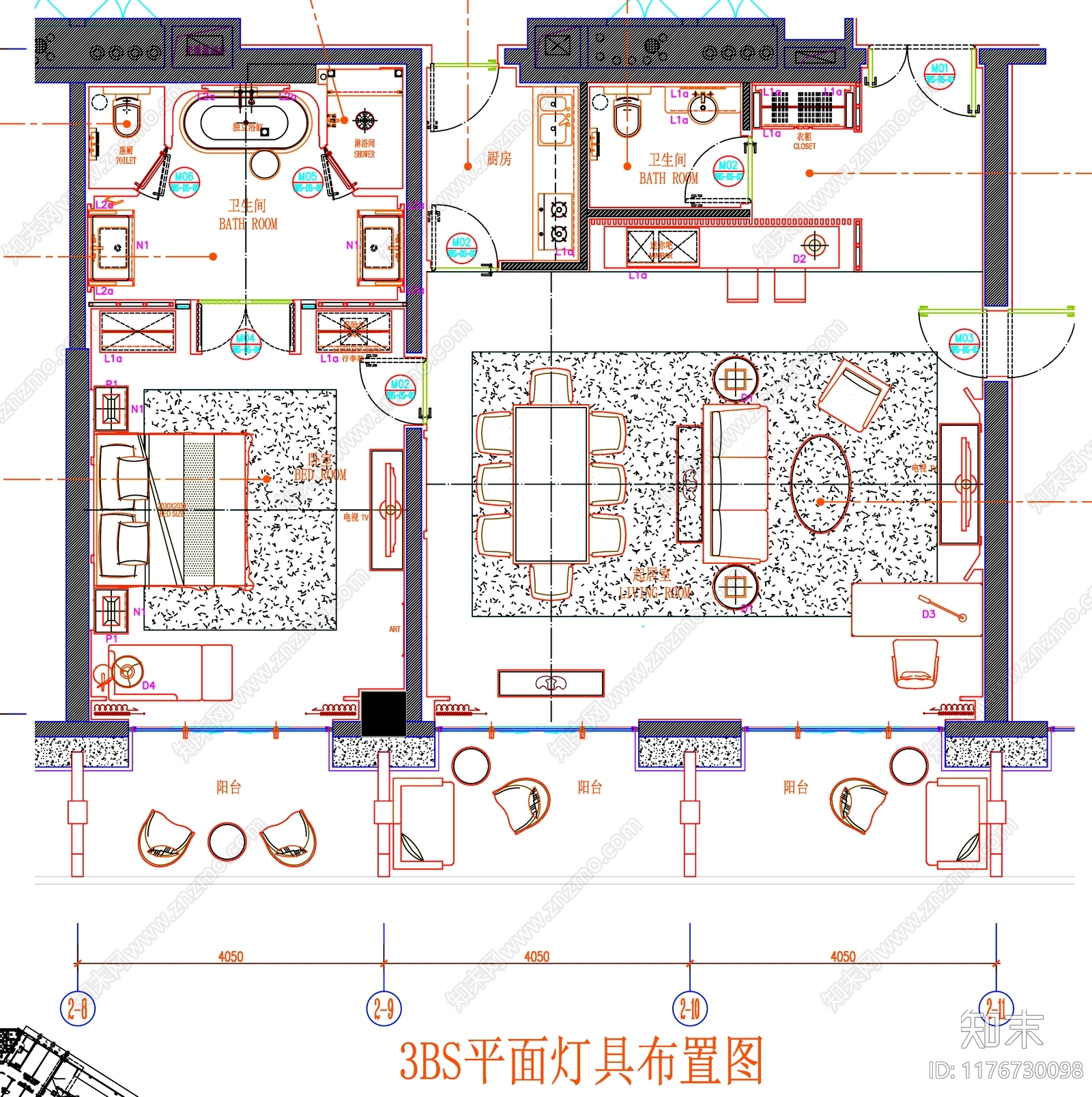 现代工装图库cad施工图下载【ID:1176730098】