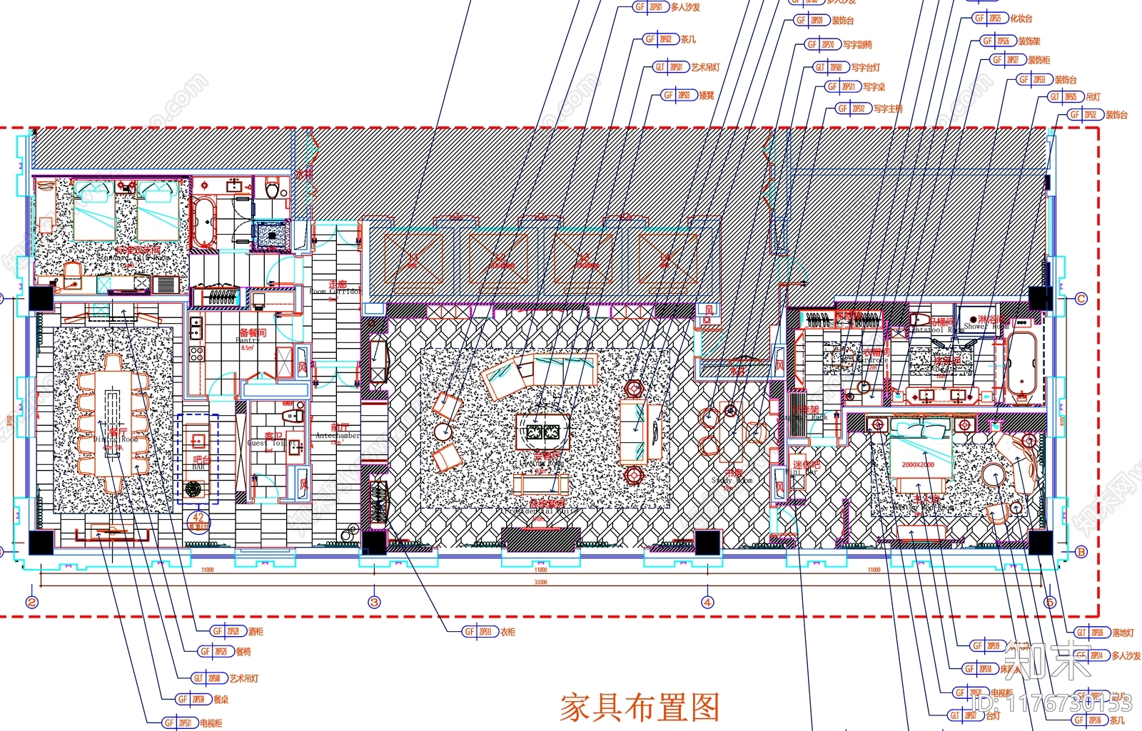 现代工装图库cad施工图下载【ID:1176730153】