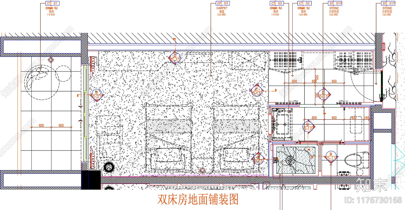 现代工装图库cad施工图下载【ID:1176730168】