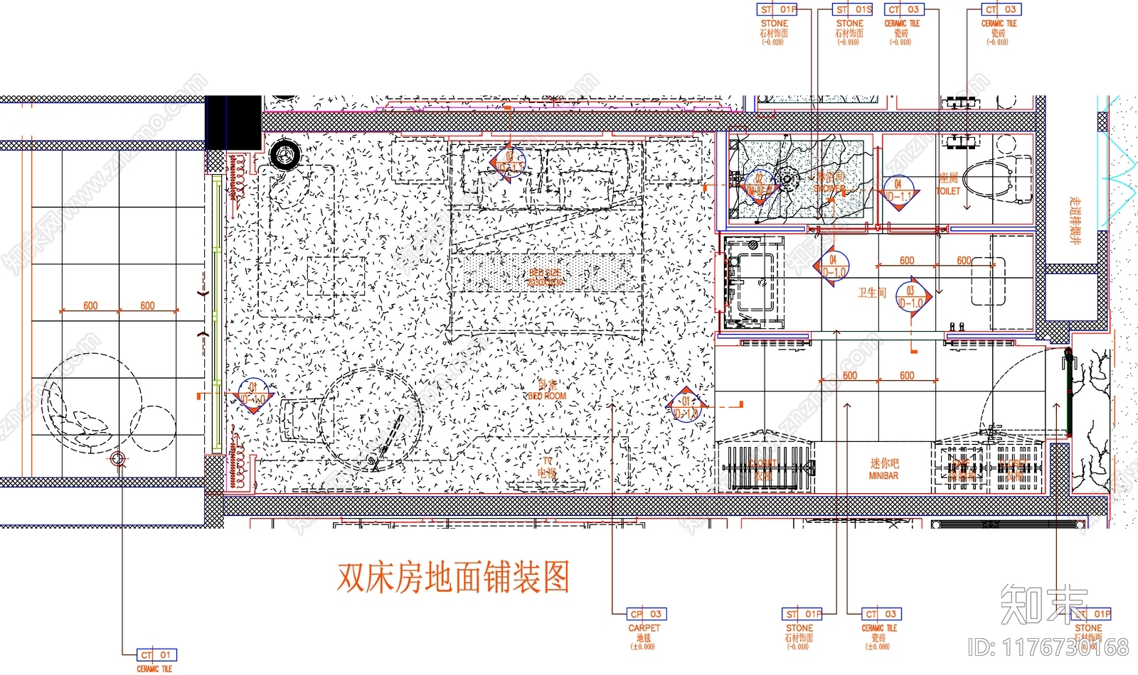现代工装图库cad施工图下载【ID:1176730168】