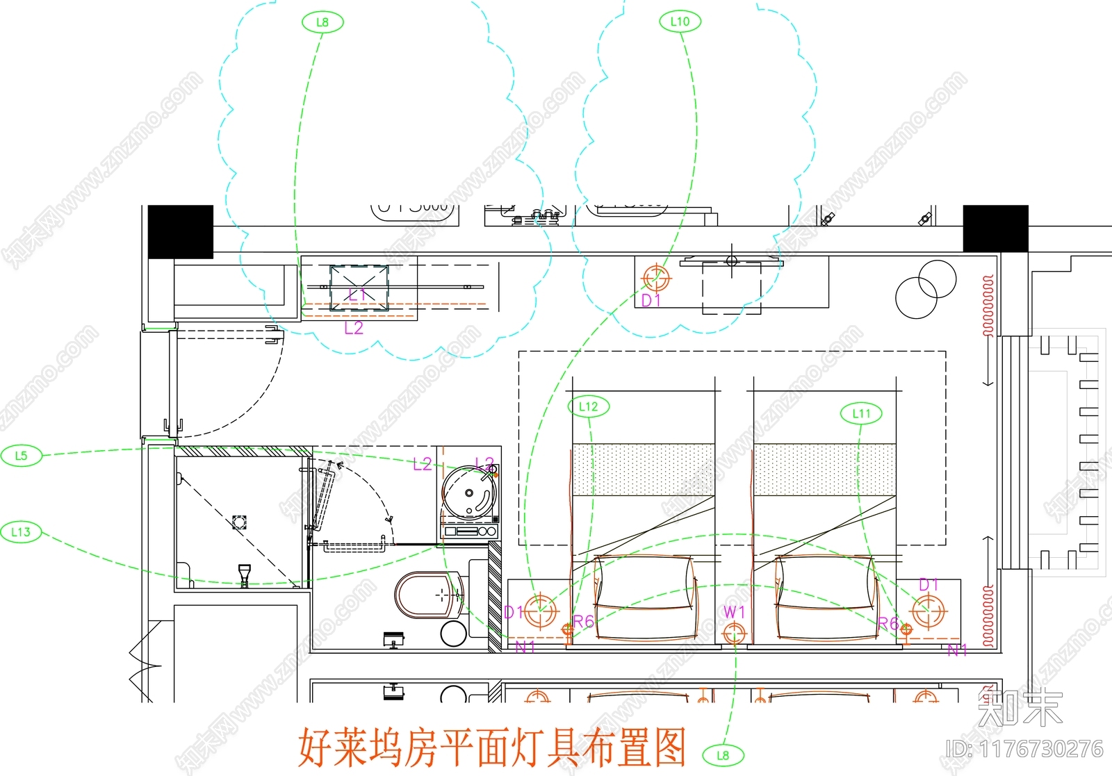 现代工装图库cad施工图下载【ID:1176730276】