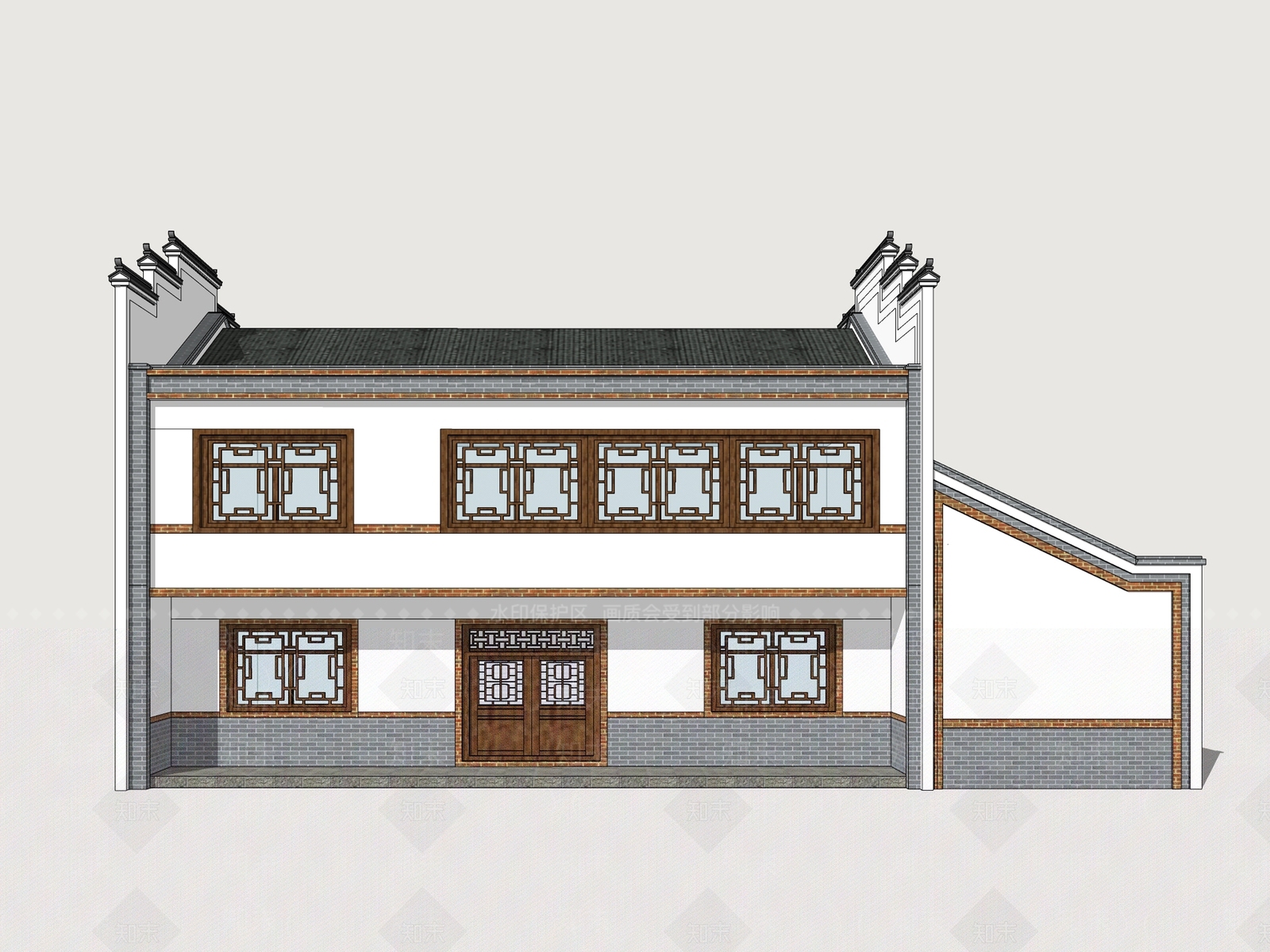 现代乡村民房SU模型下载【ID:1176731628】