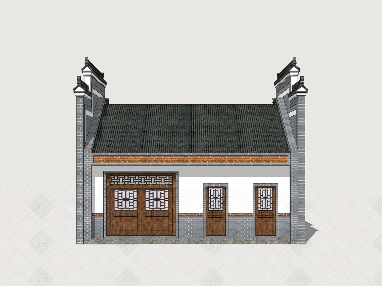 现代乡村民房SU模型下载【ID:1176731949】