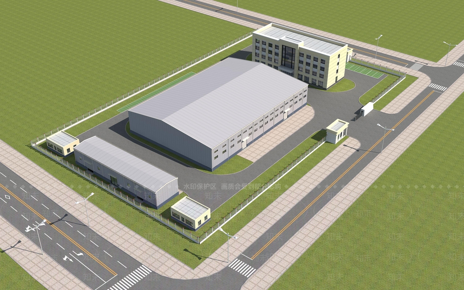 现代厂房3D模型下载【ID:1176743613】