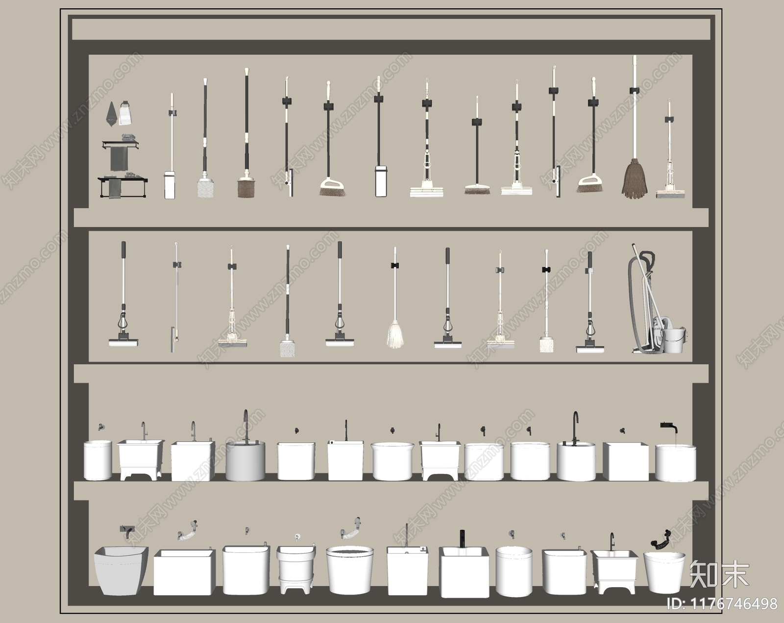 拖把池SU模型下载【ID:1176746498】