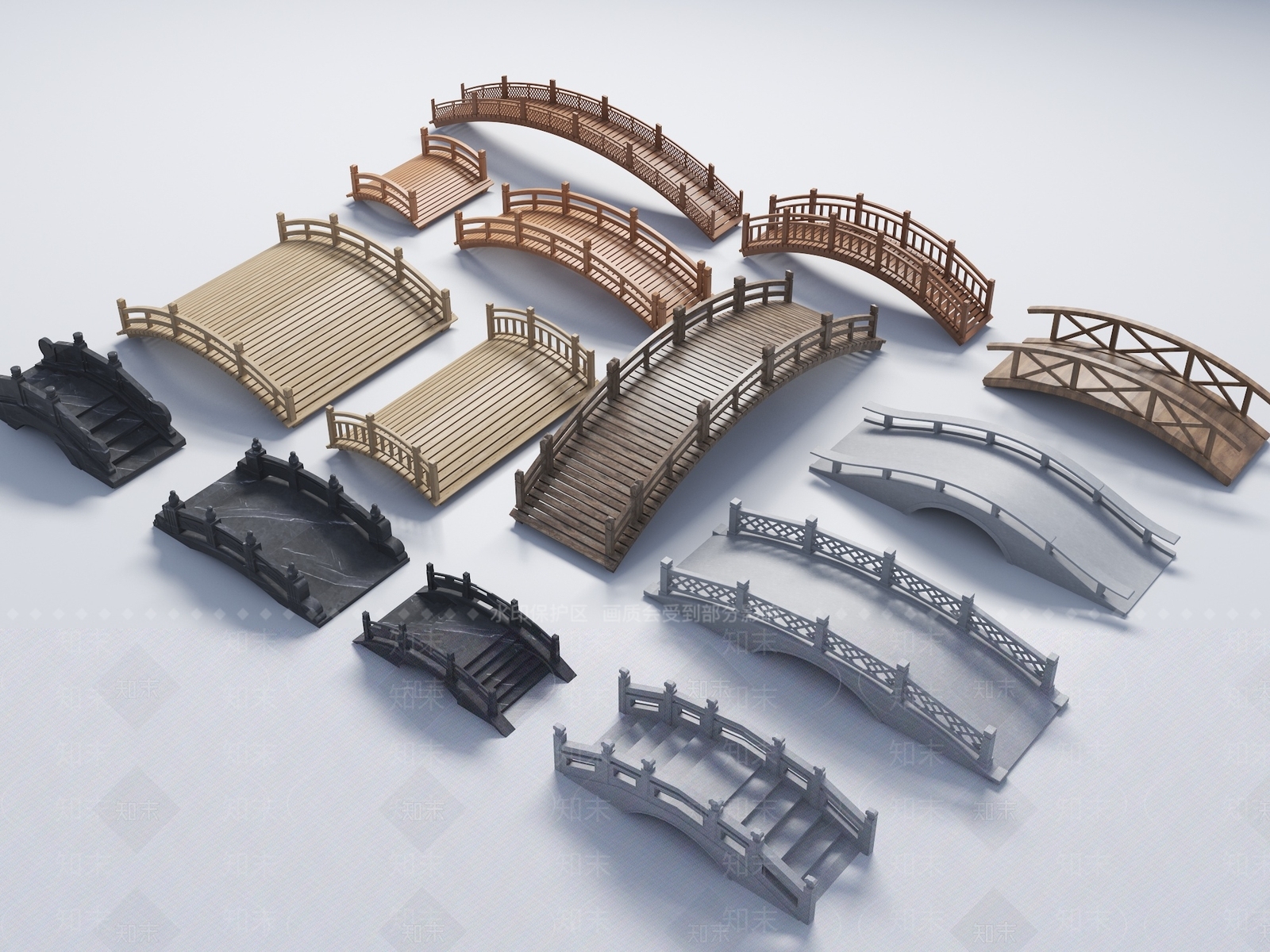 现代桥3D模型下载【ID:1176747993】