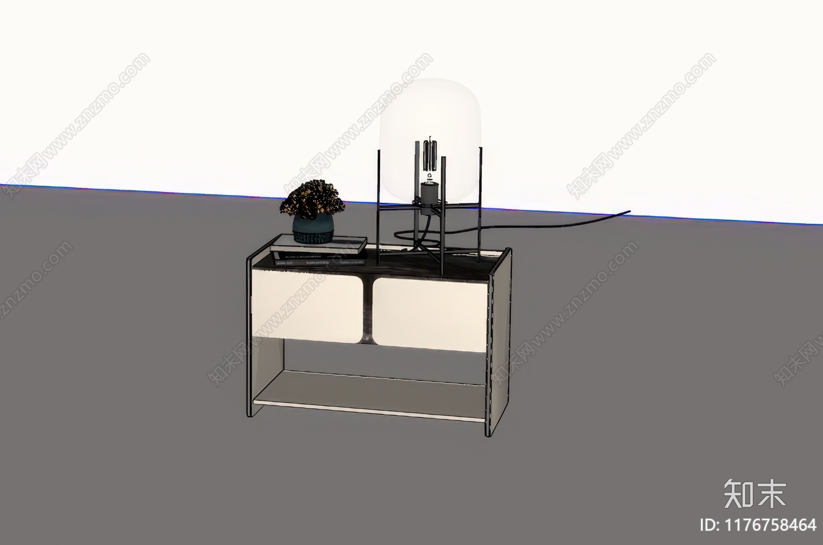 现代床头柜SU模型下载【ID:1176758464】