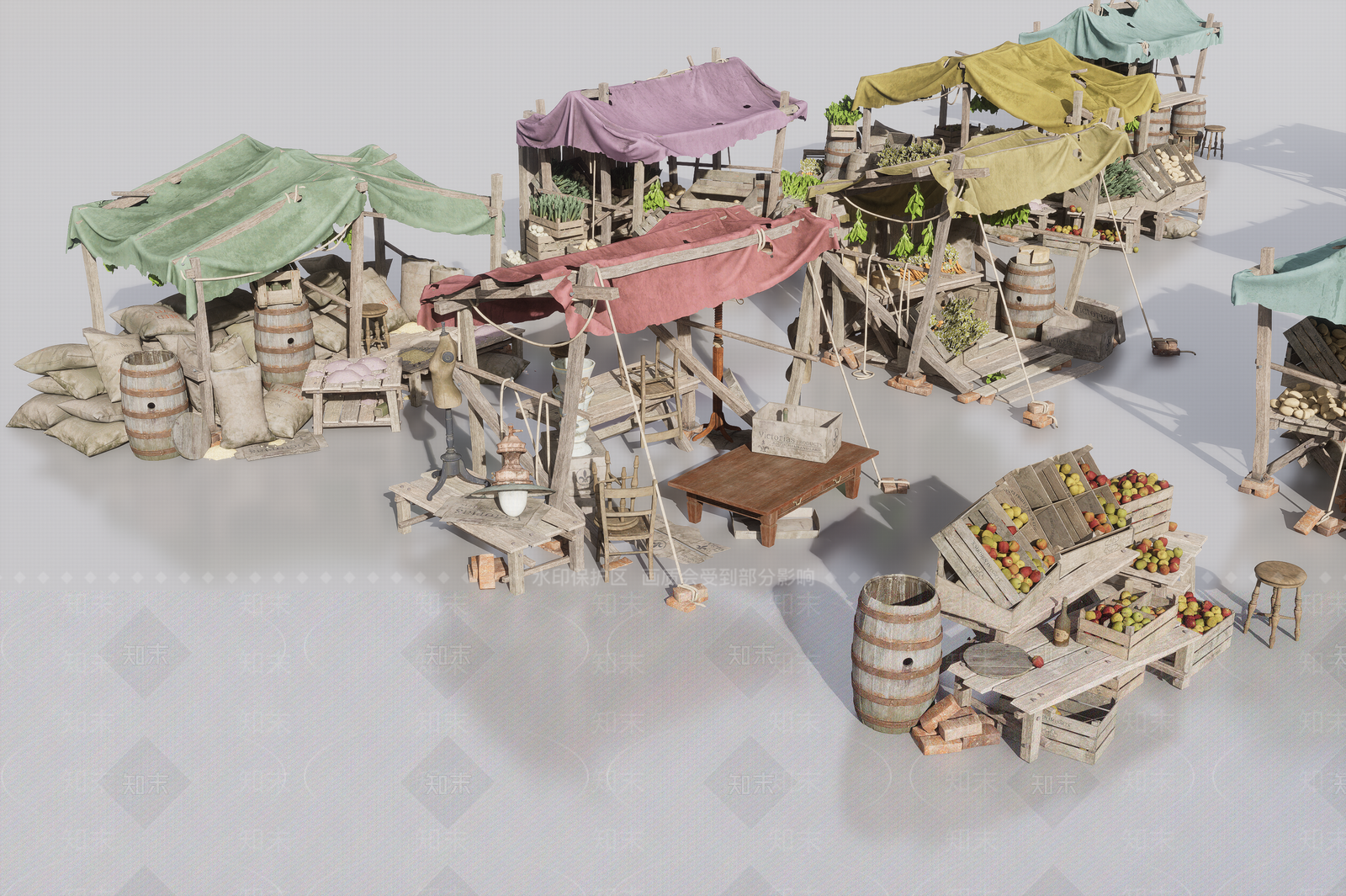 帐篷3D模型下载【ID:1176765037】