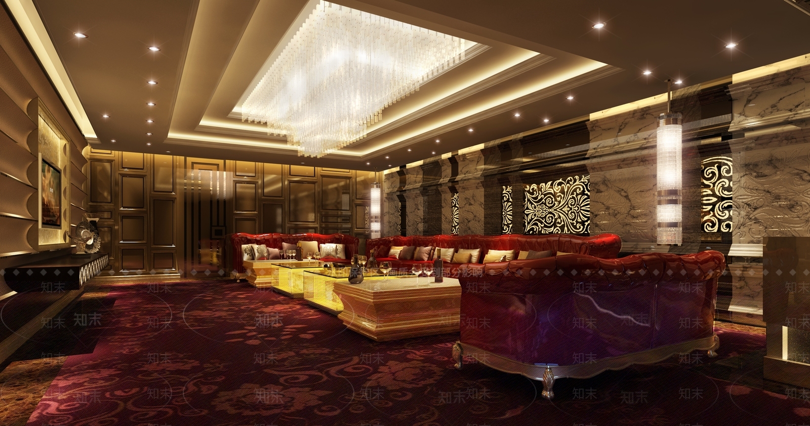 法式KTV3D模型下载【ID:1176782356】