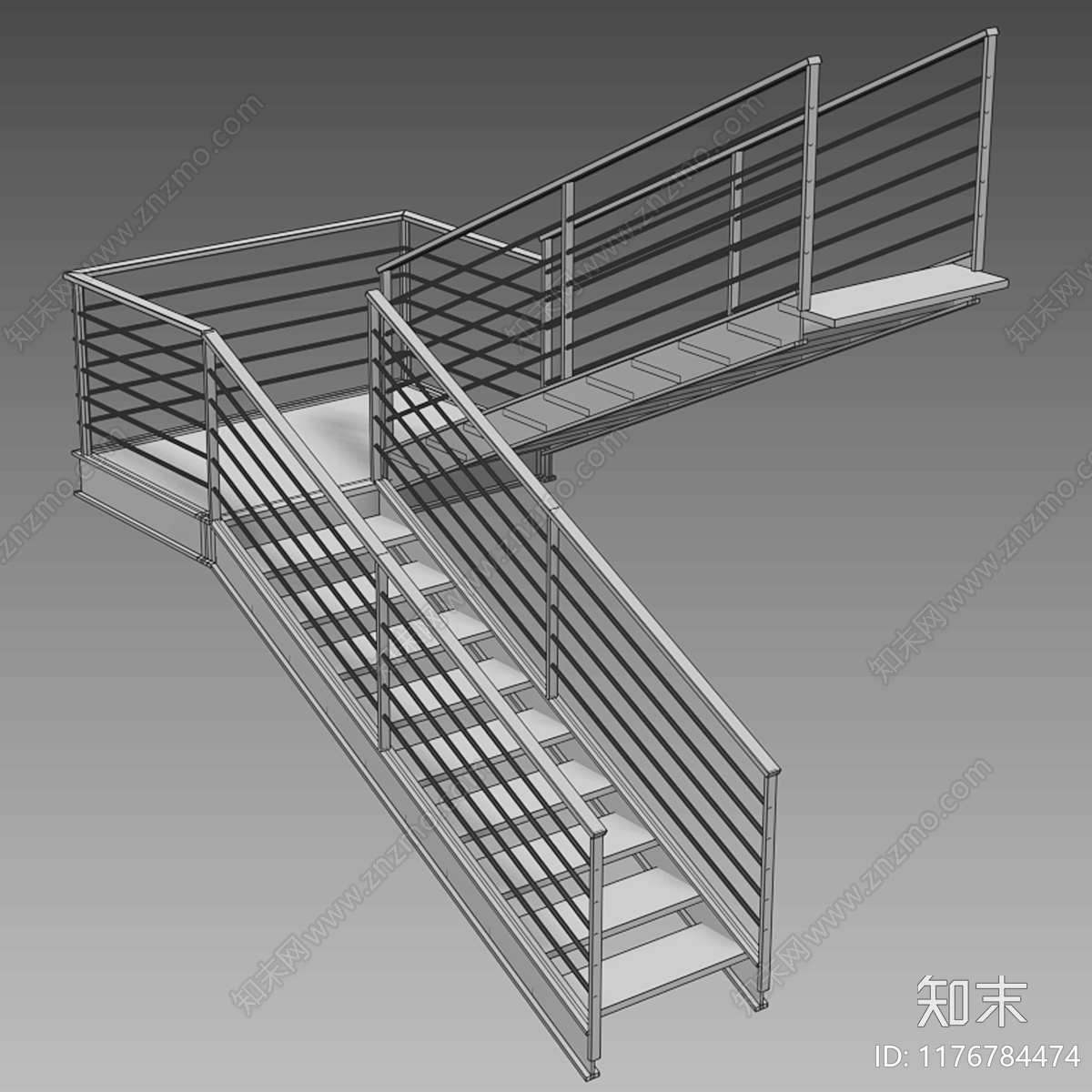 楼梯3D模型下载【ID:1176784474】