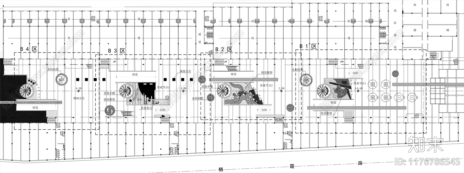 现代公园景观施工图下载【ID:1176786545】