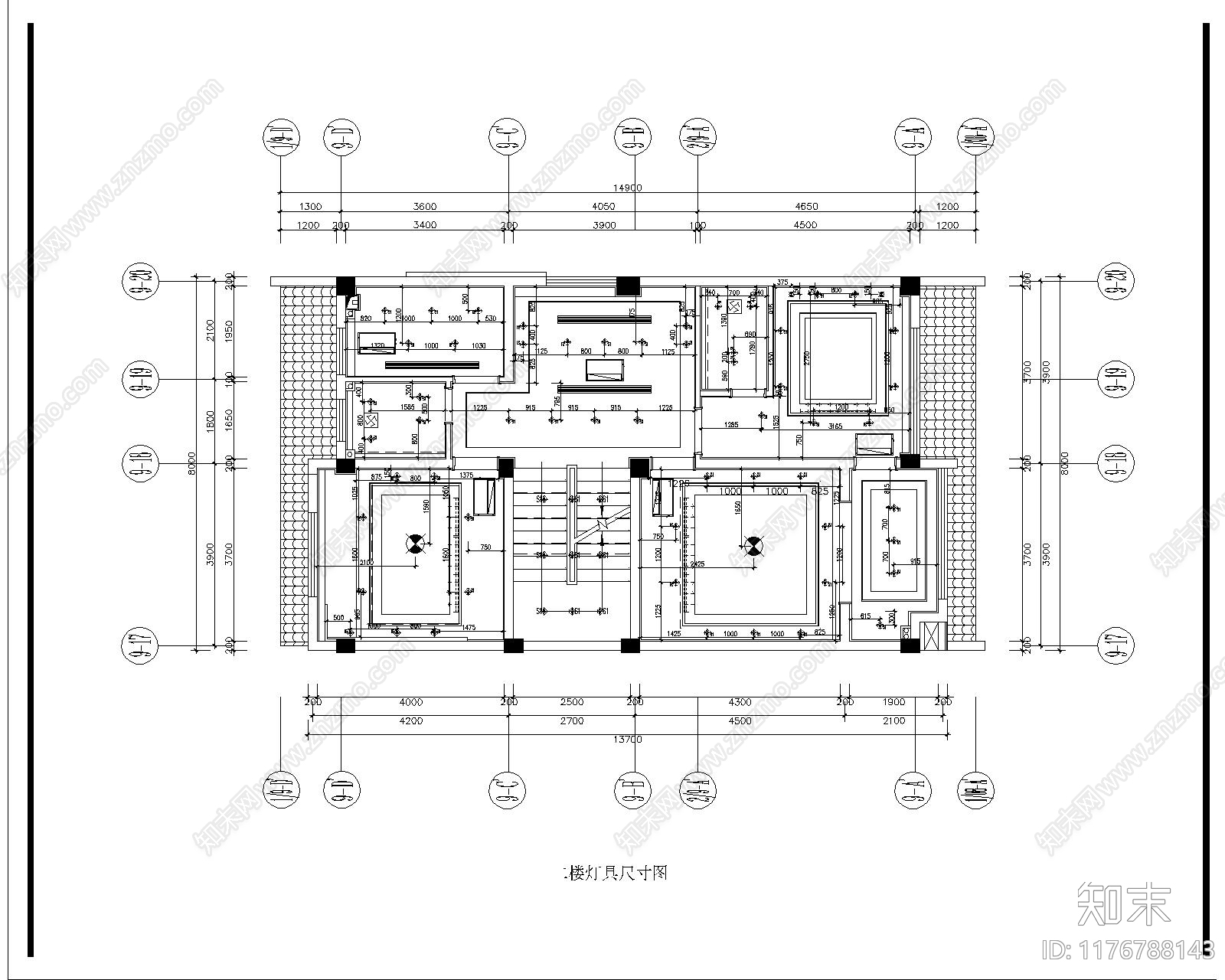 其他家装空间cad施工图下载【ID:1176788143】