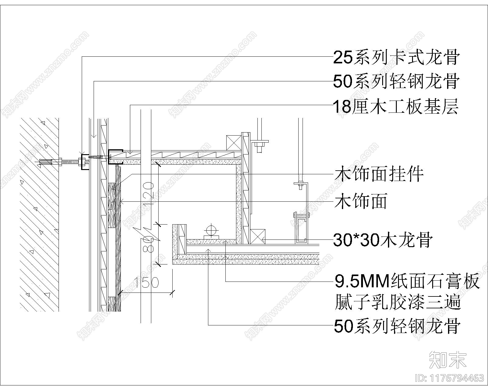 现代其他节点详图cad施工图下载【ID:1176794463】