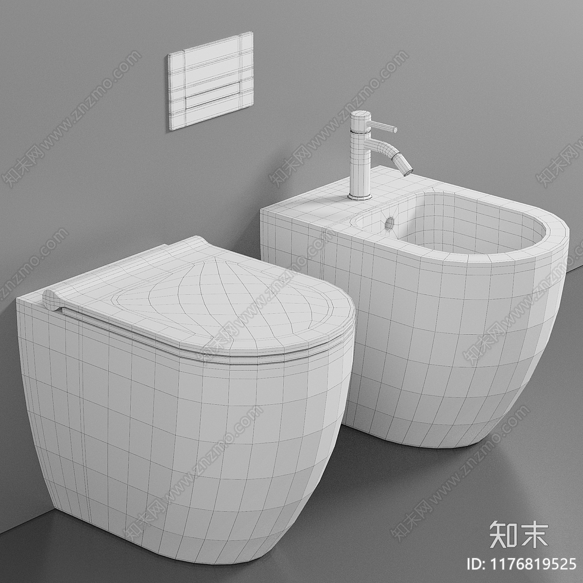 马桶3D模型下载【ID:1176819525】