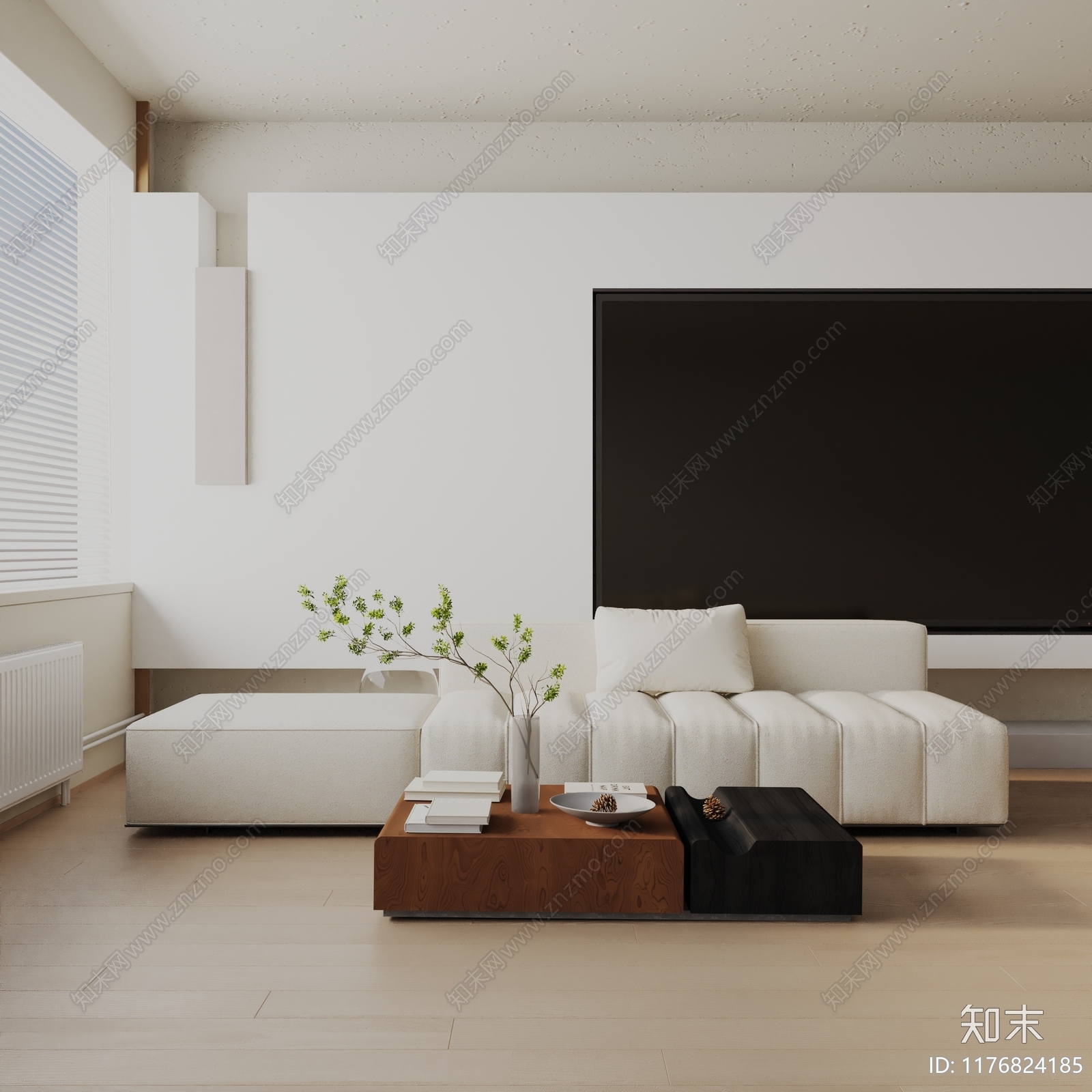 现代三人沙发3D模型下载【ID:1176824185】