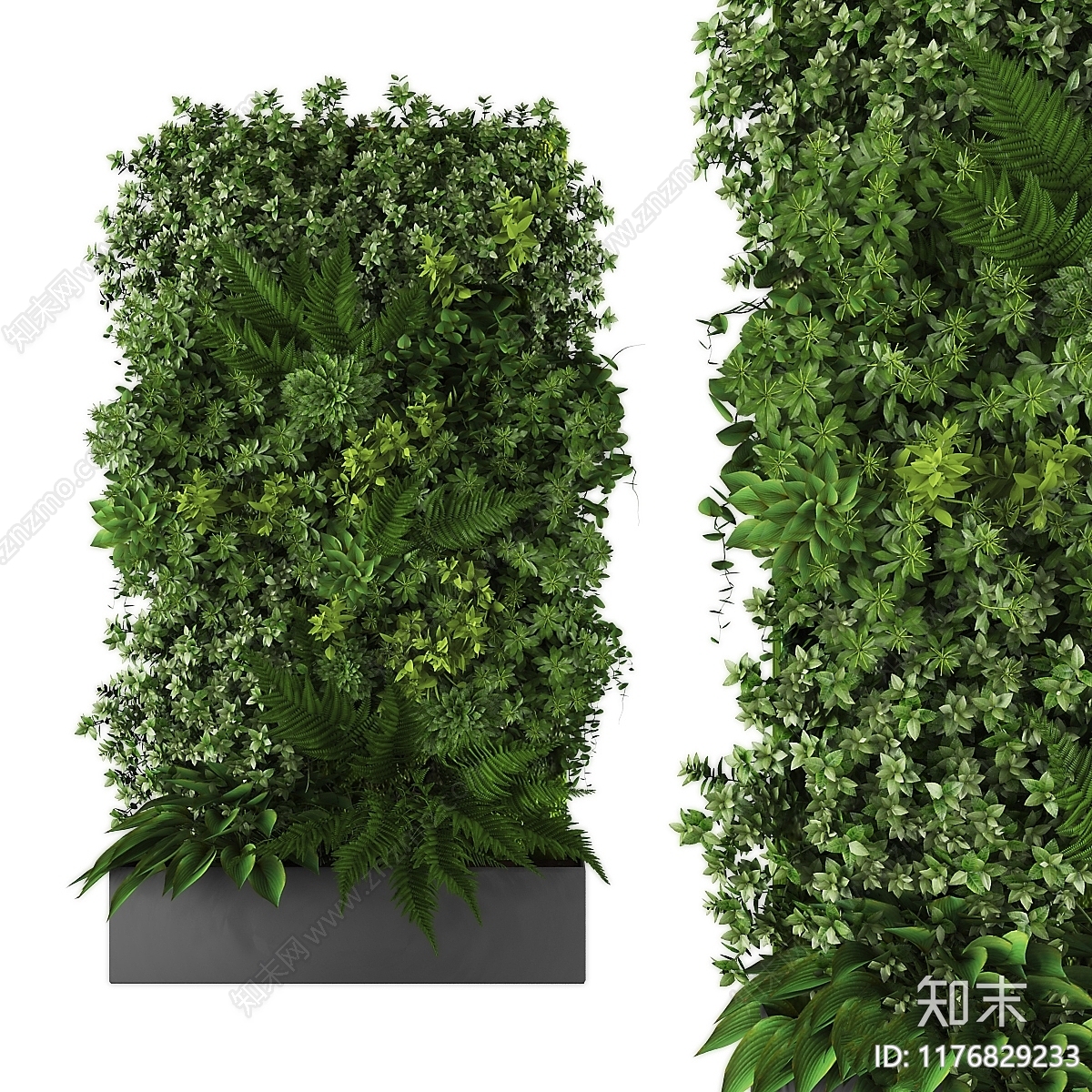 绿植墙3D模型下载【ID:1176829233】