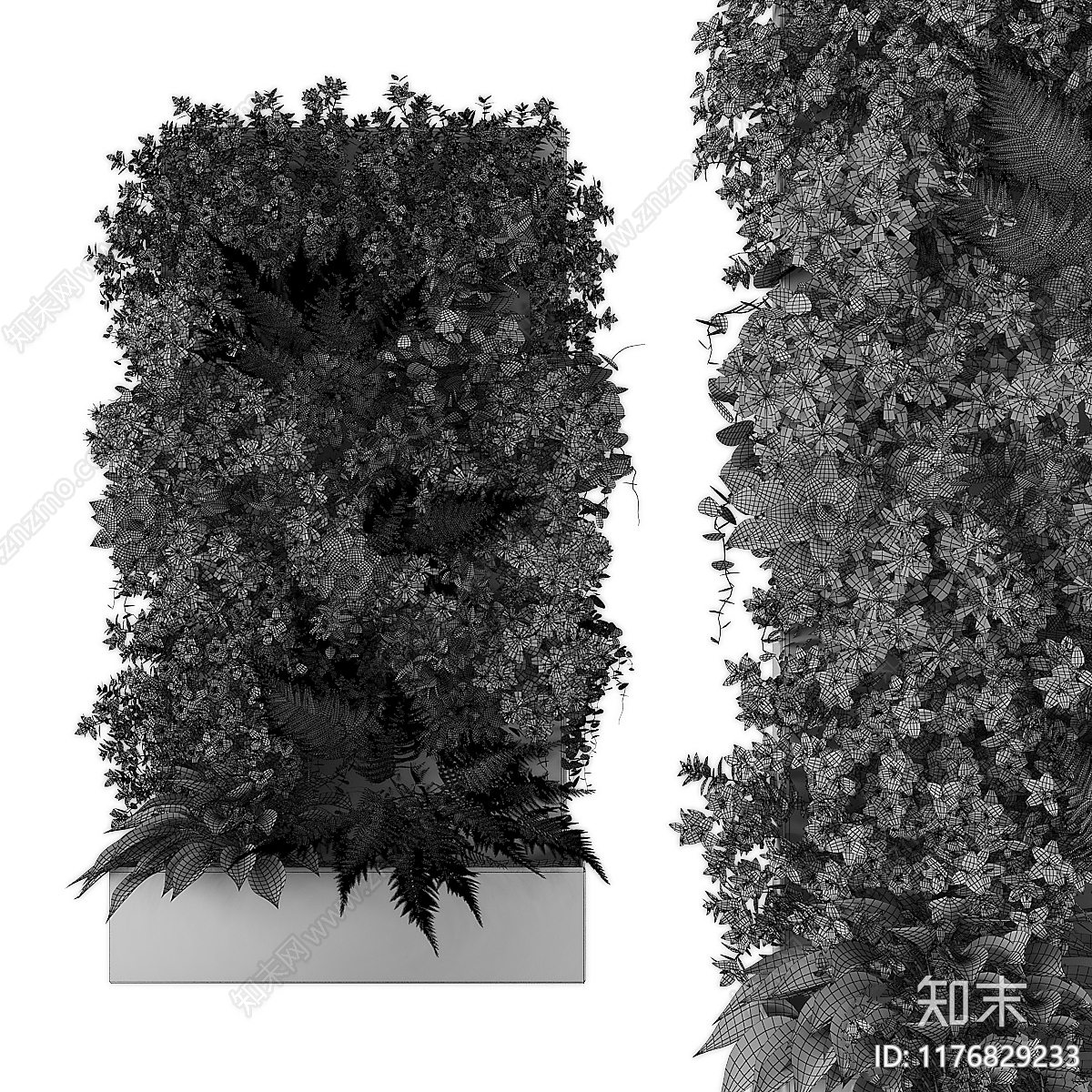 绿植墙3D模型下载【ID:1176829233】